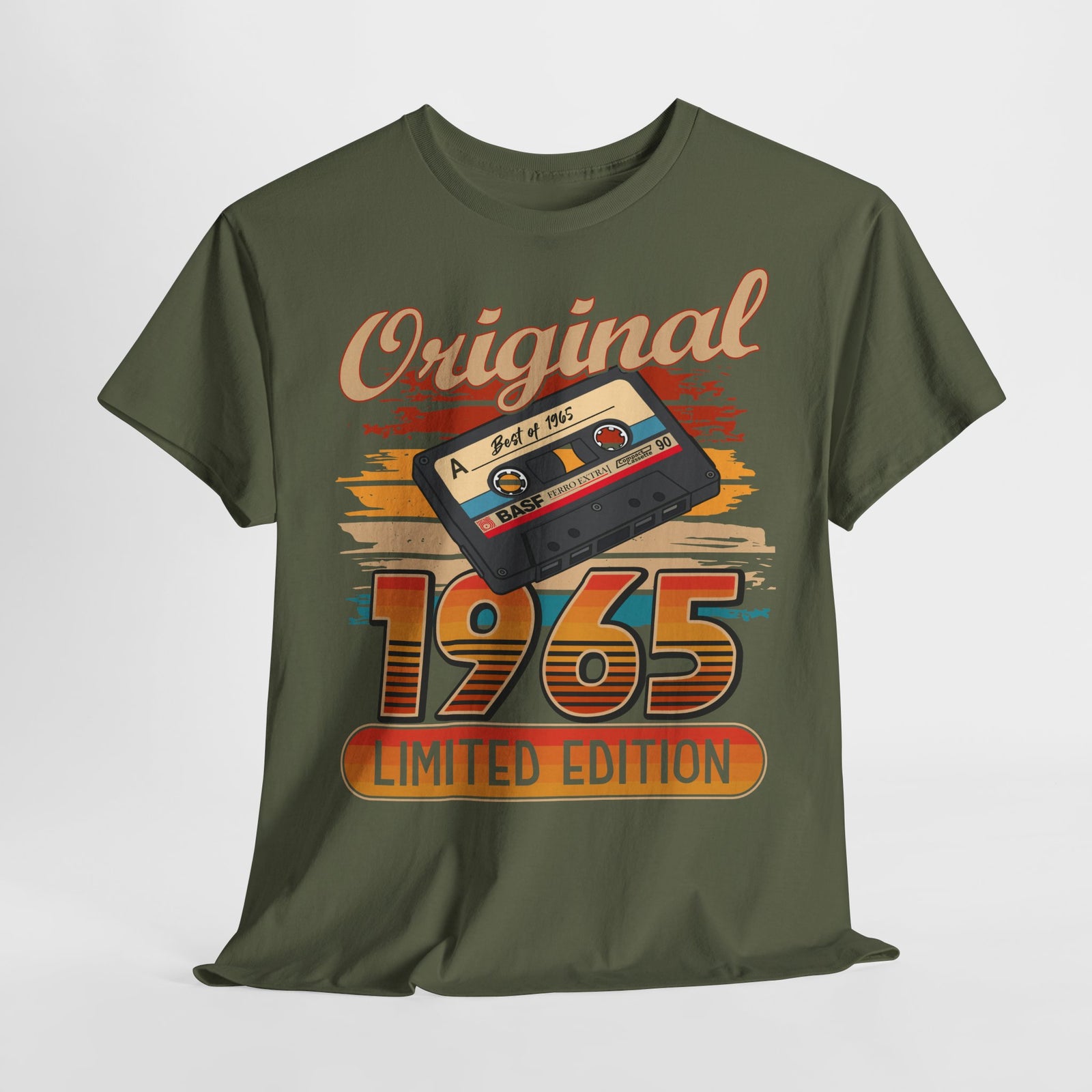 60. Geburtstag Best of 1965 Limited Edition Retro Musik Kassette Geschenk T-Shirt