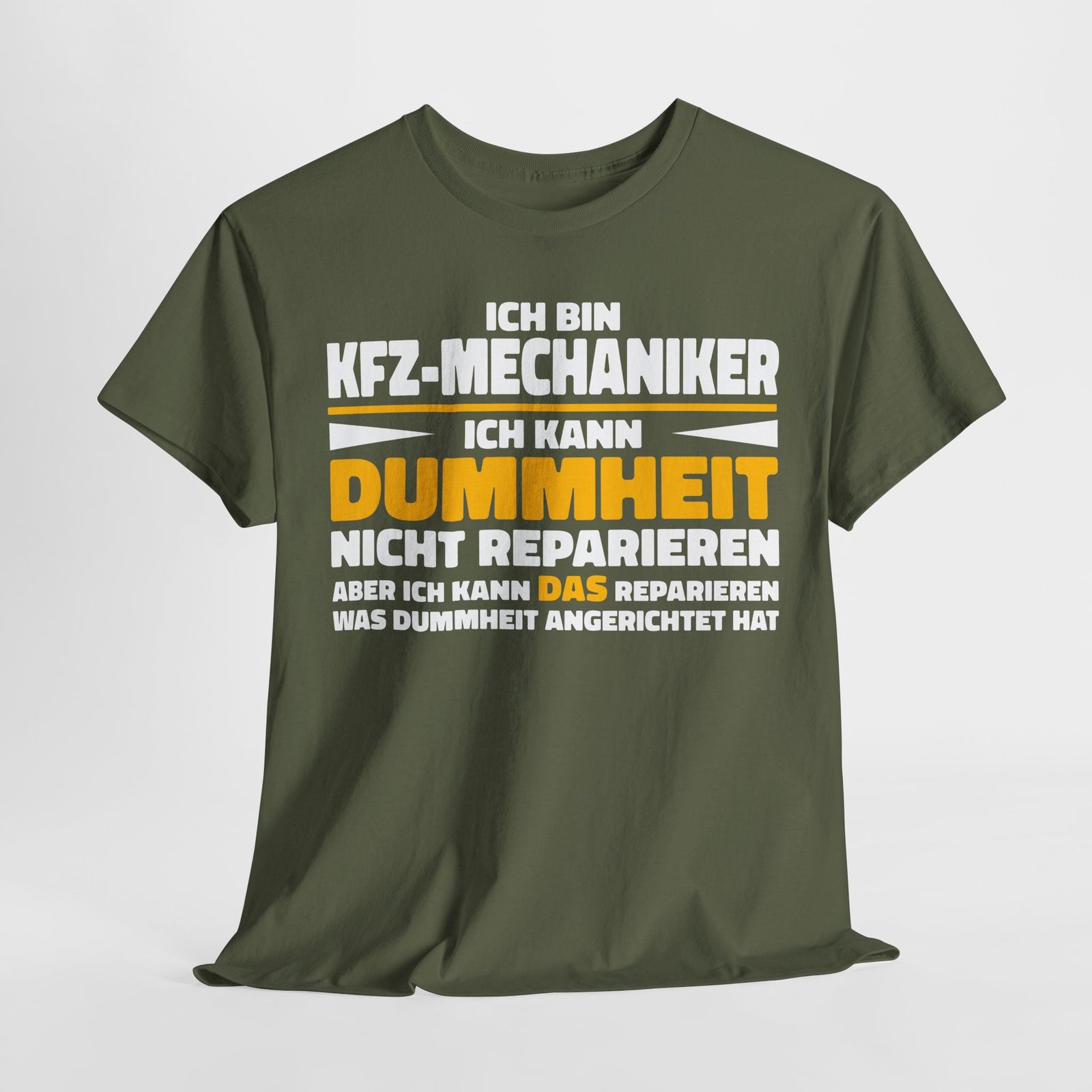 Bin Kfz Mechaniker kann Dummheit nicht reparieren Lustiges T-Shirt - Witziges Geschenk für Mechaniker - Unisex T-Shirt