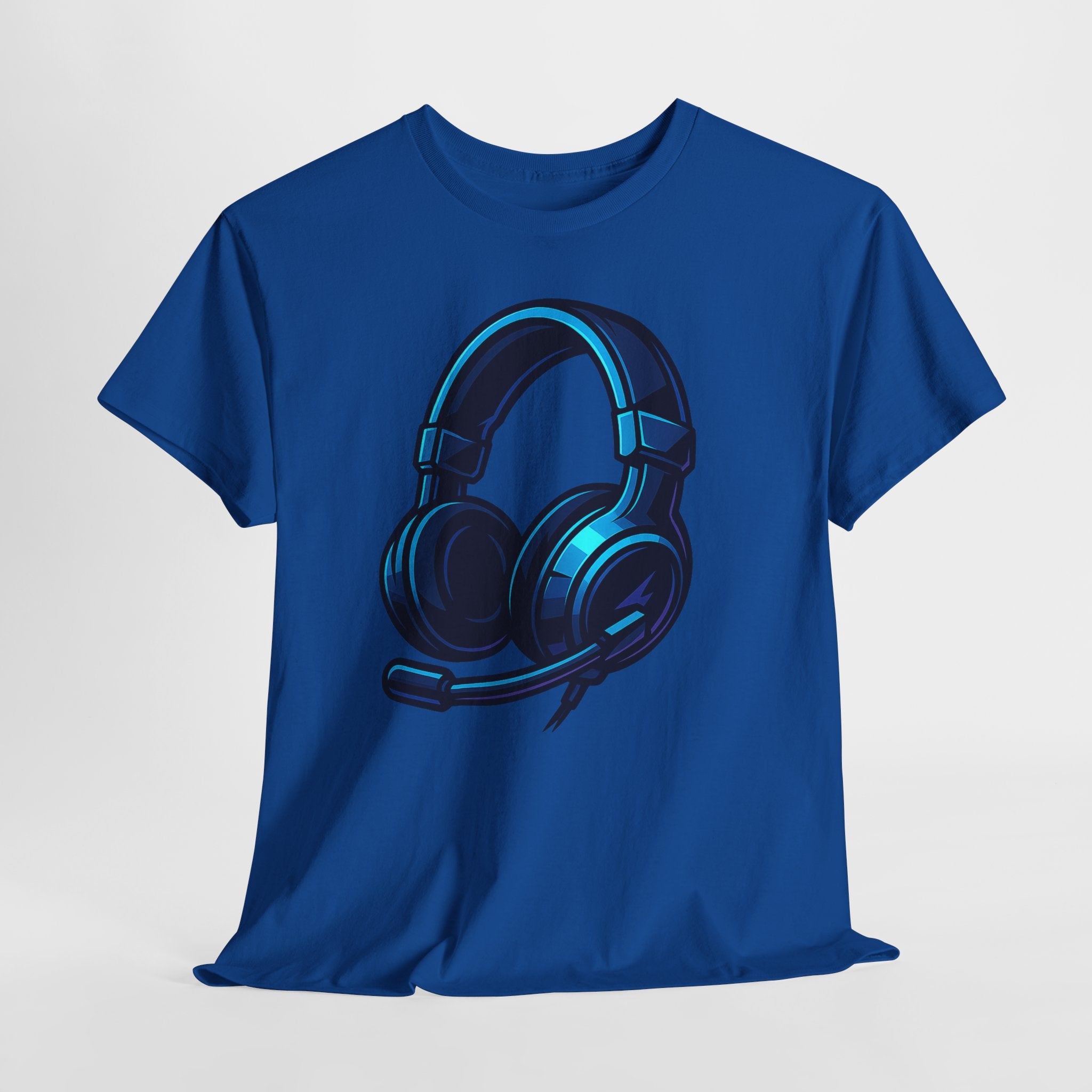 Gaming Headset Neon Glow – Futuristisches Gamer T-Shirt