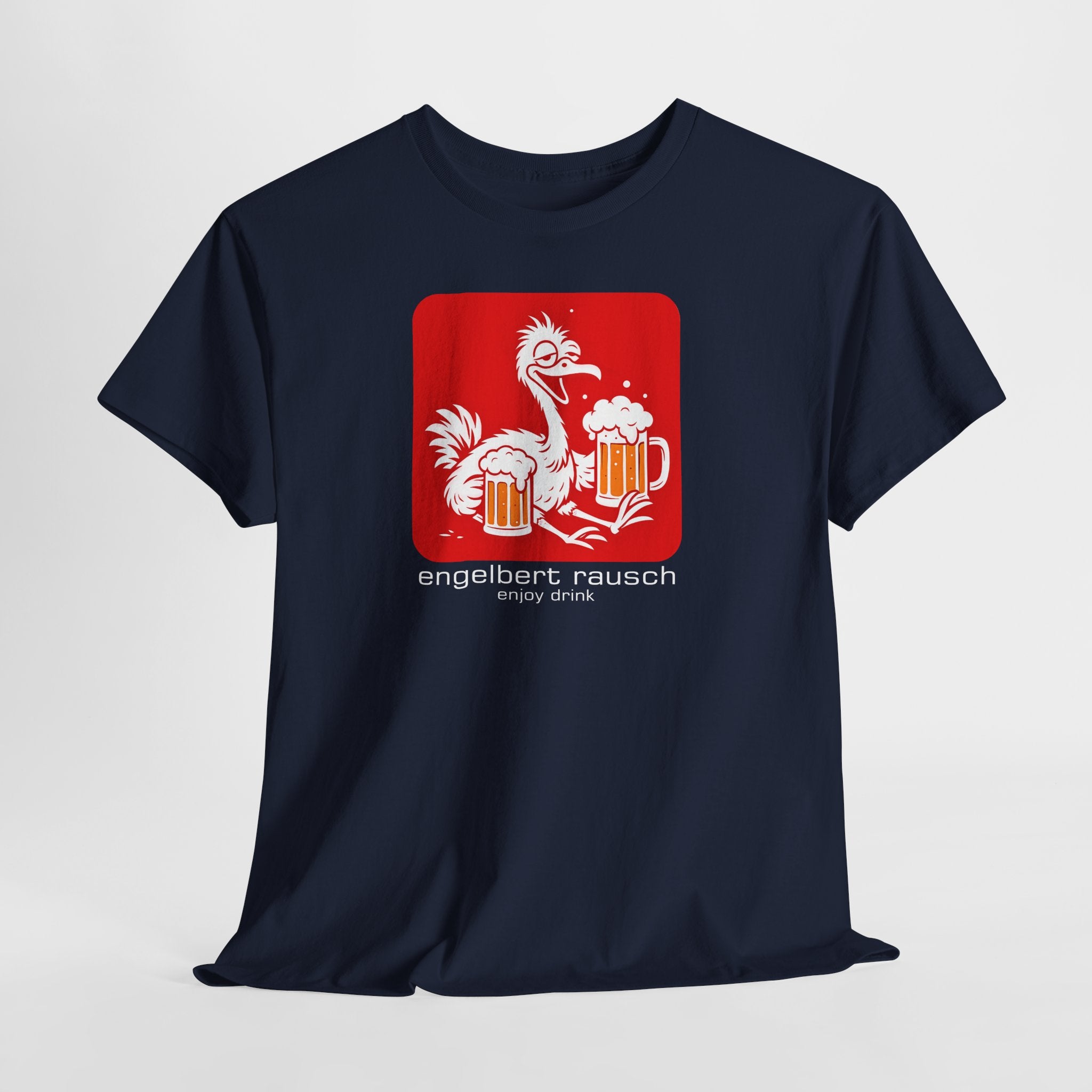 Engelbert Rausch Parodie T-Shirt – Lustiges Bier Shirt für Herren, witziges Geschenk