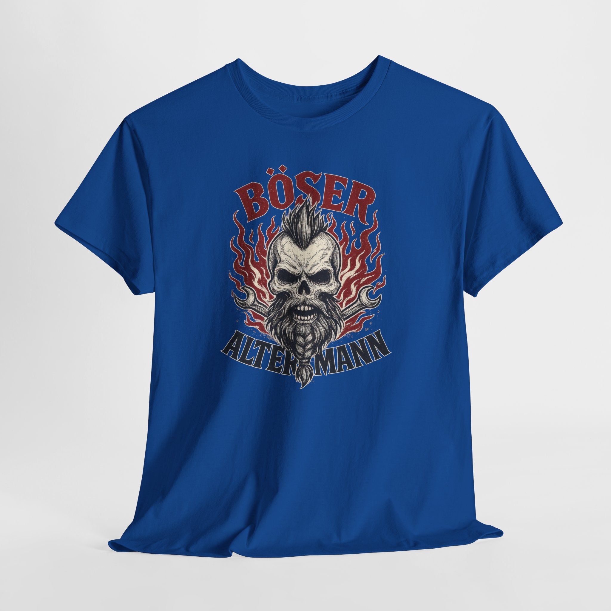 Mechaniker Wikinger Totenkopf Böser Alter Mann - Männer T-Shirt