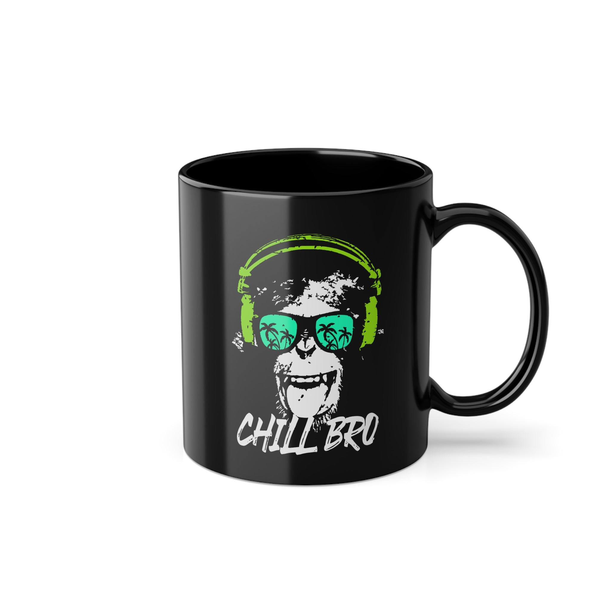 CHILL BRO - Cooler DJ Affe mit Sonnenbrille Geschenkidee Gamer Geschenk Kaffee Tasse