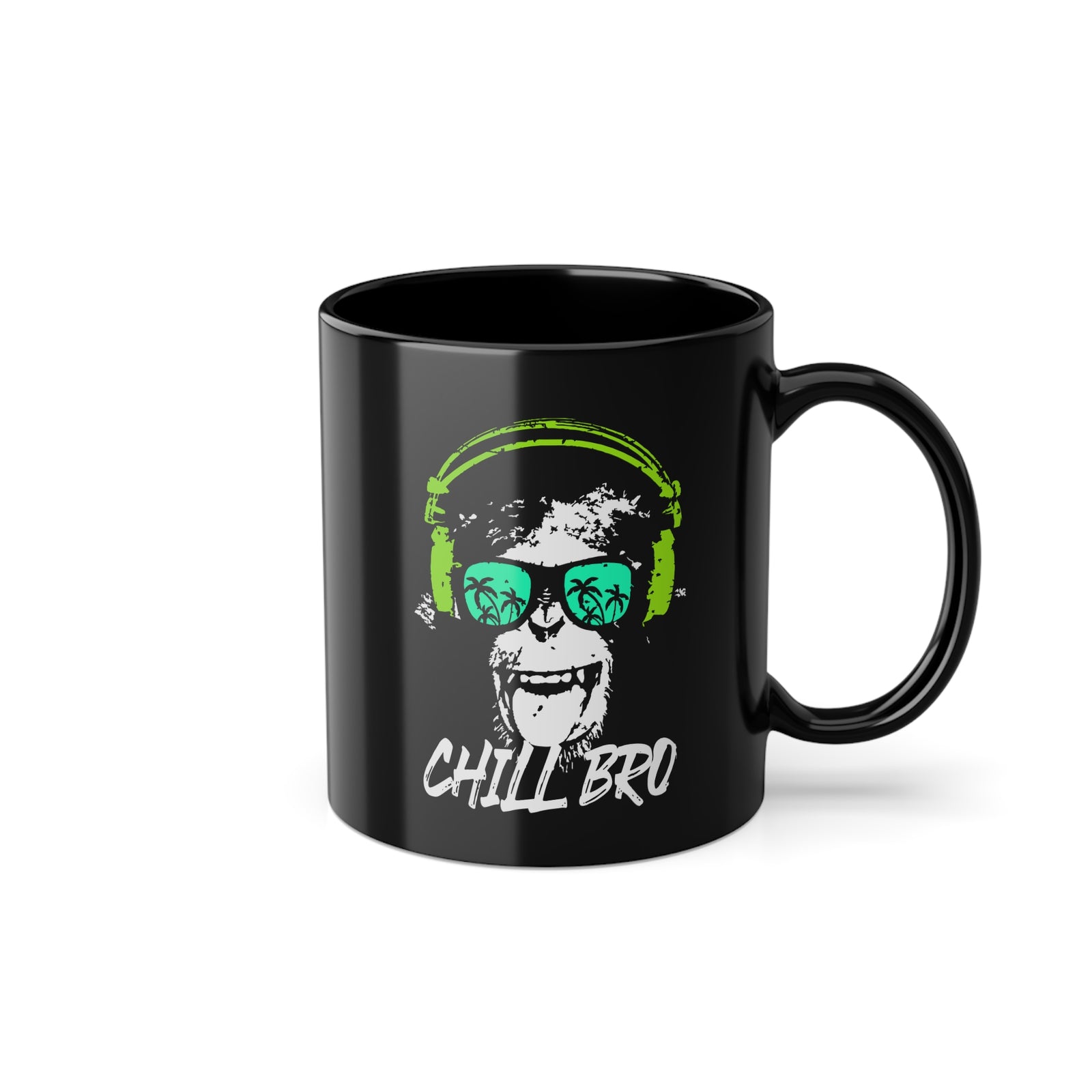CHILL BRO - Cooler DJ Affe mit Sonnenbrille Geschenkidee Gamer Geschenk Kaffee Tasse