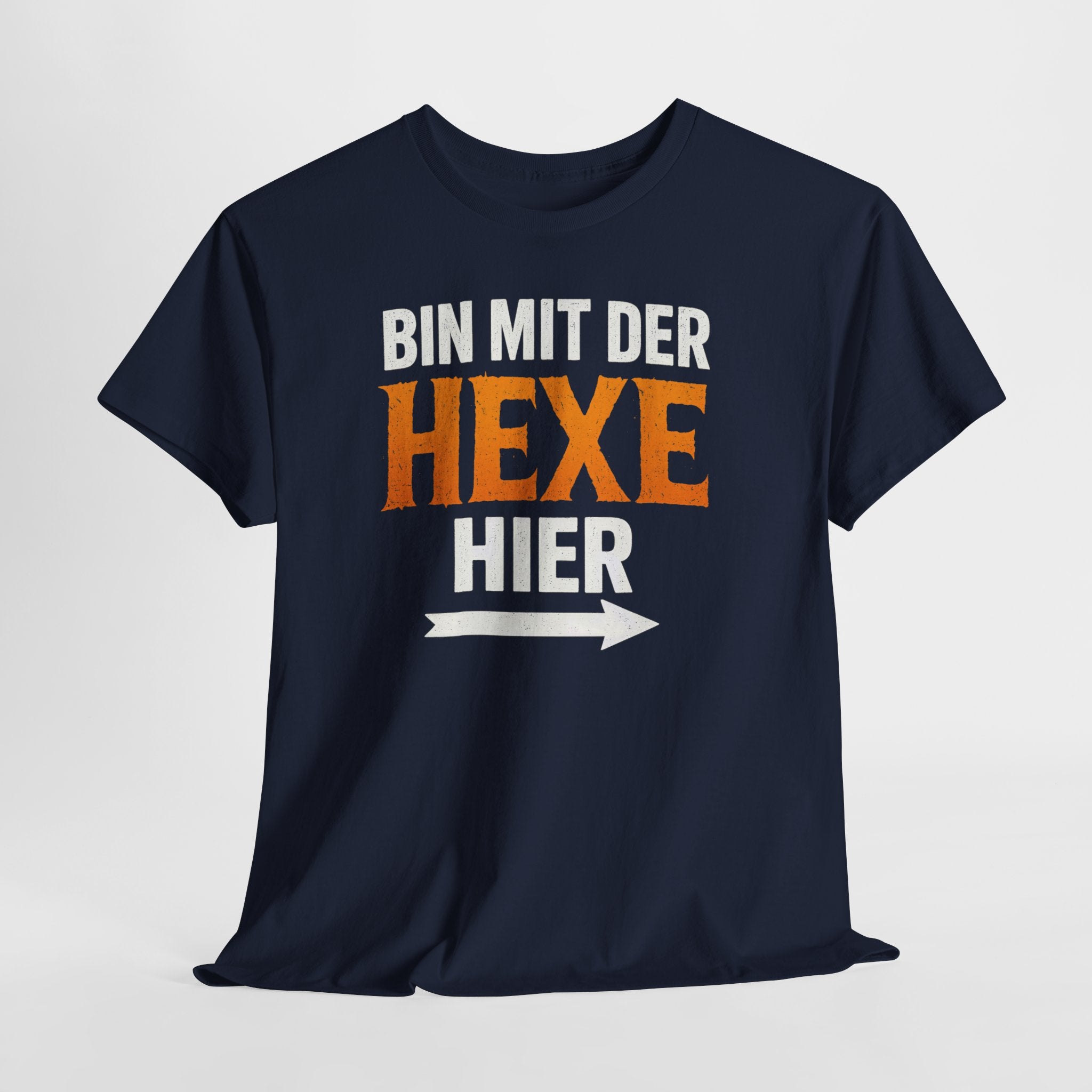 Halloween Shirt - Ich Bin Mit Der Hexe Hier - Lustiges Halloween T-Shirt