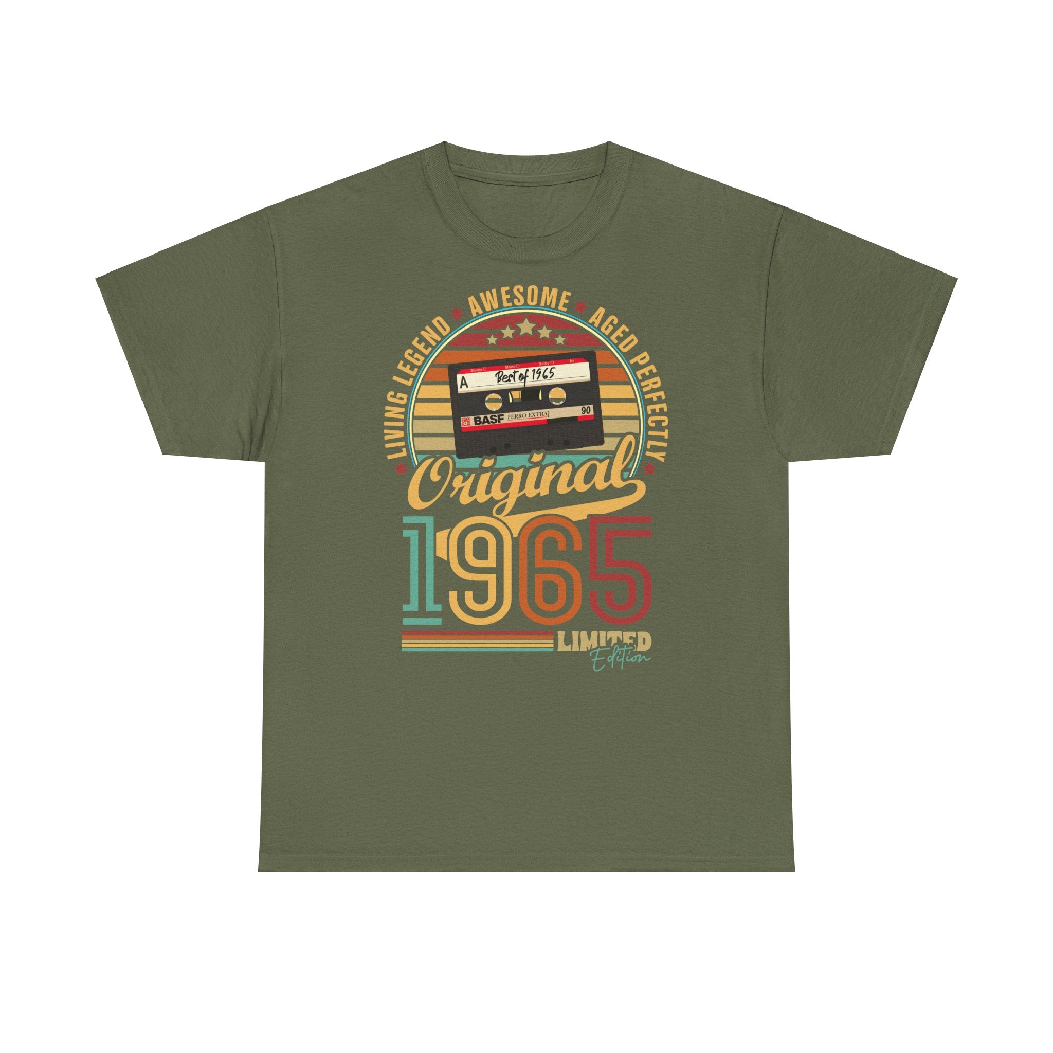 60. Geburtstag Geboren 1965 Retro Kassette Limited Edition Geschenk T-Shirt