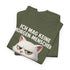 Mürrische Katze Comic Morgenhasser – Lustiges Kaffee Shirt für Morgenmuffel