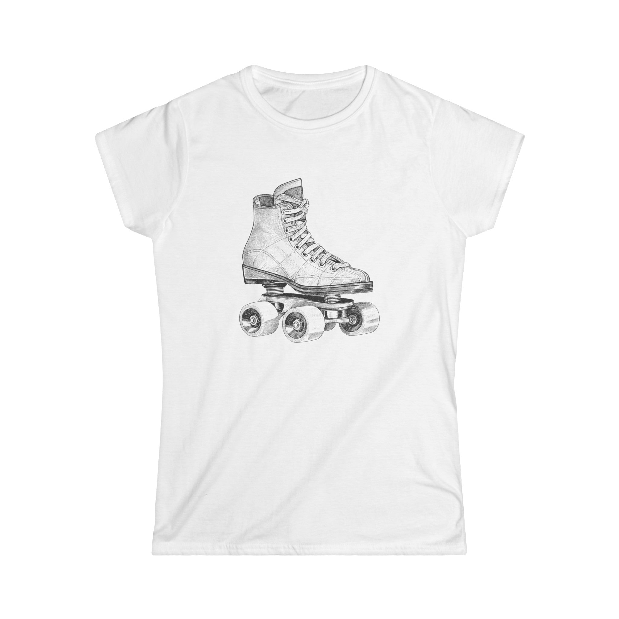 Retro Rollerskates Women's Softstyle Tee