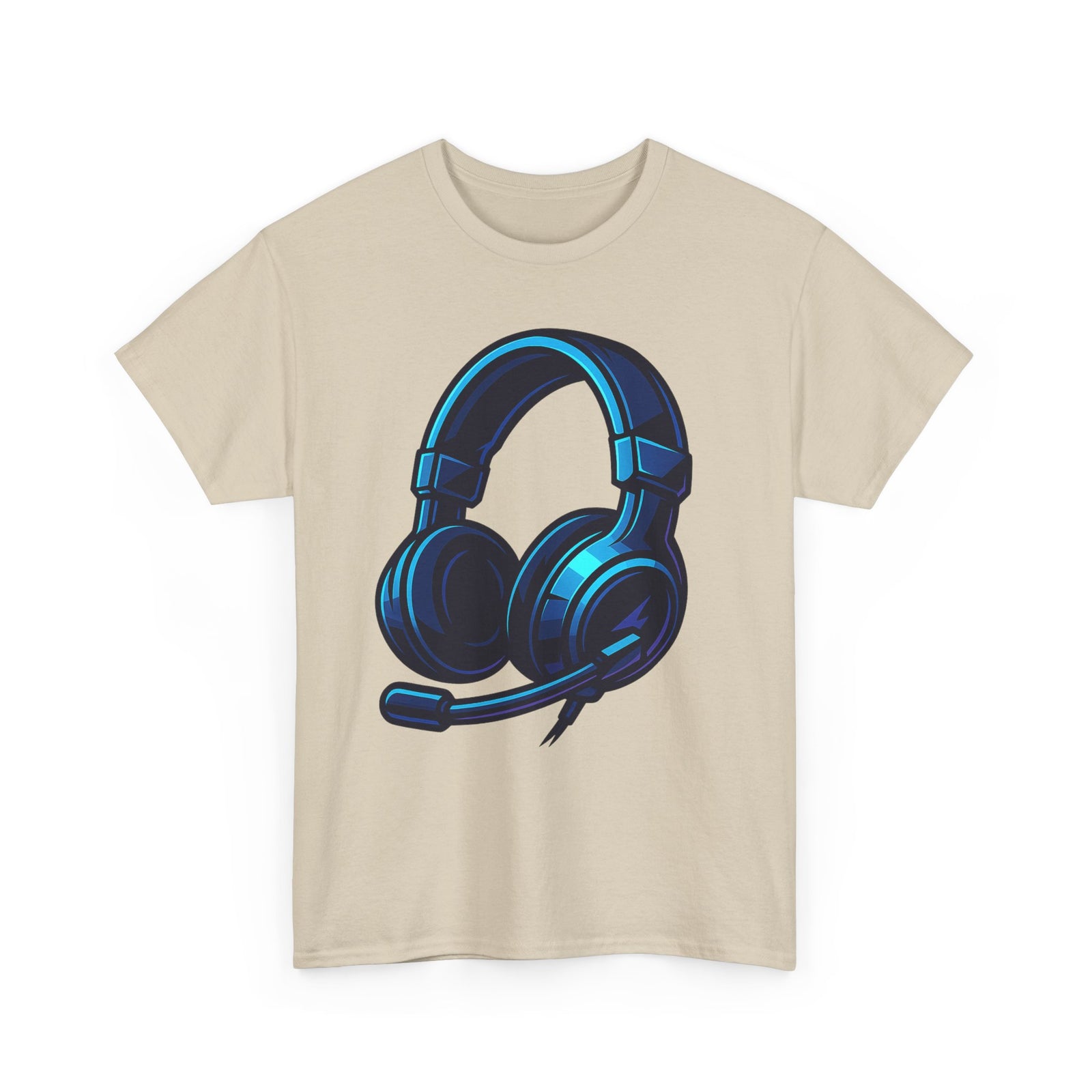 Gaming Headset Neon Glow – Futuristisches Gamer T-Shirt