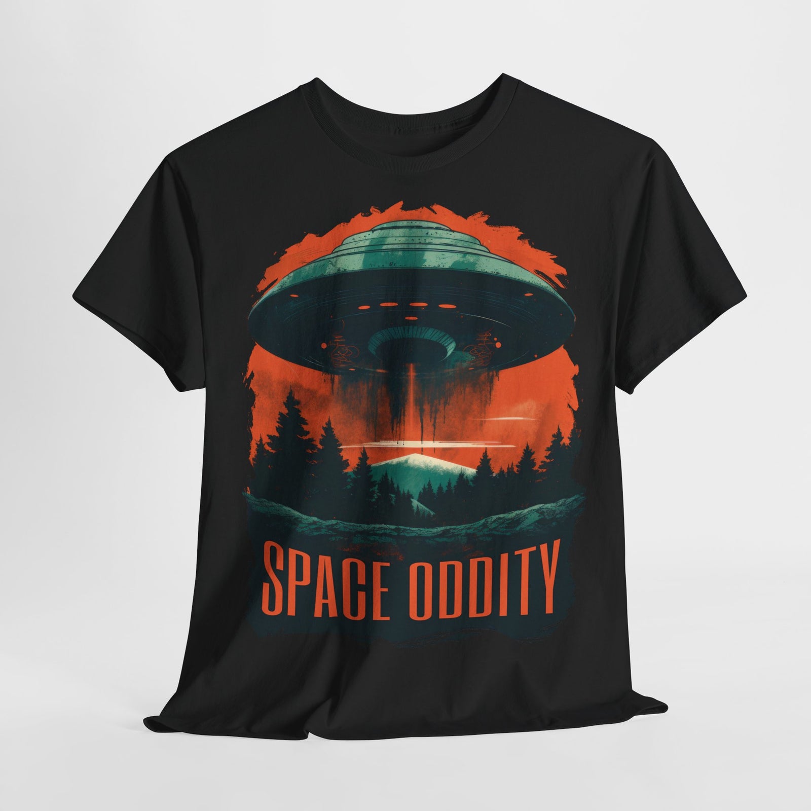 Alien Fliegende Untertasse  - Space Oddity - Lustiges T-Shirt
