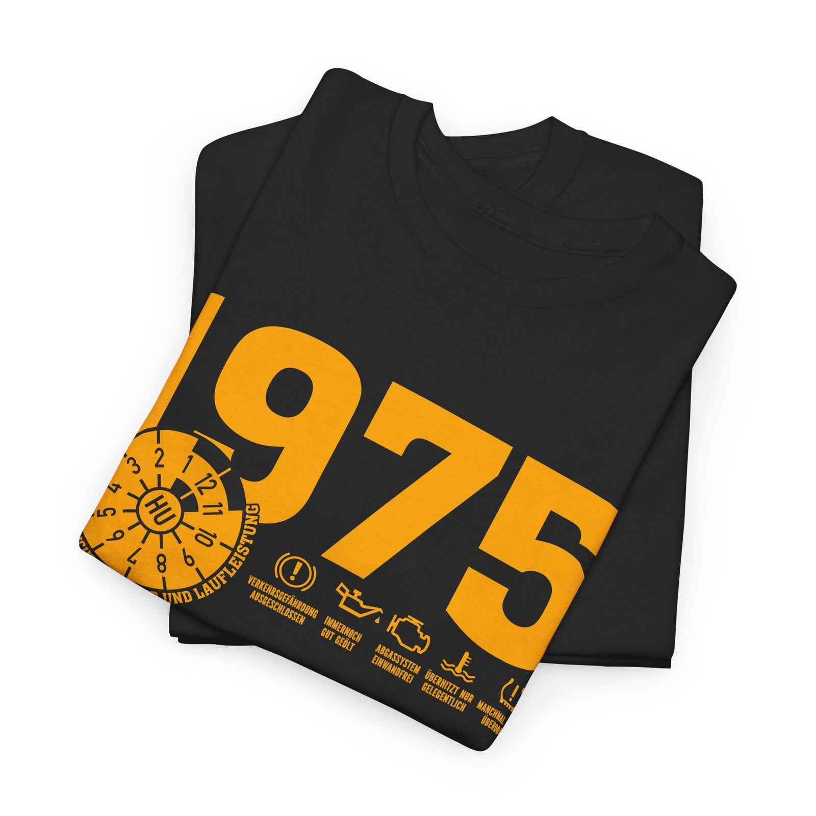 50 Geburtstag Jahrgangs-Shirt 1975 – TÜV Stempel Design - Entspricht Zustand und Laufleistung