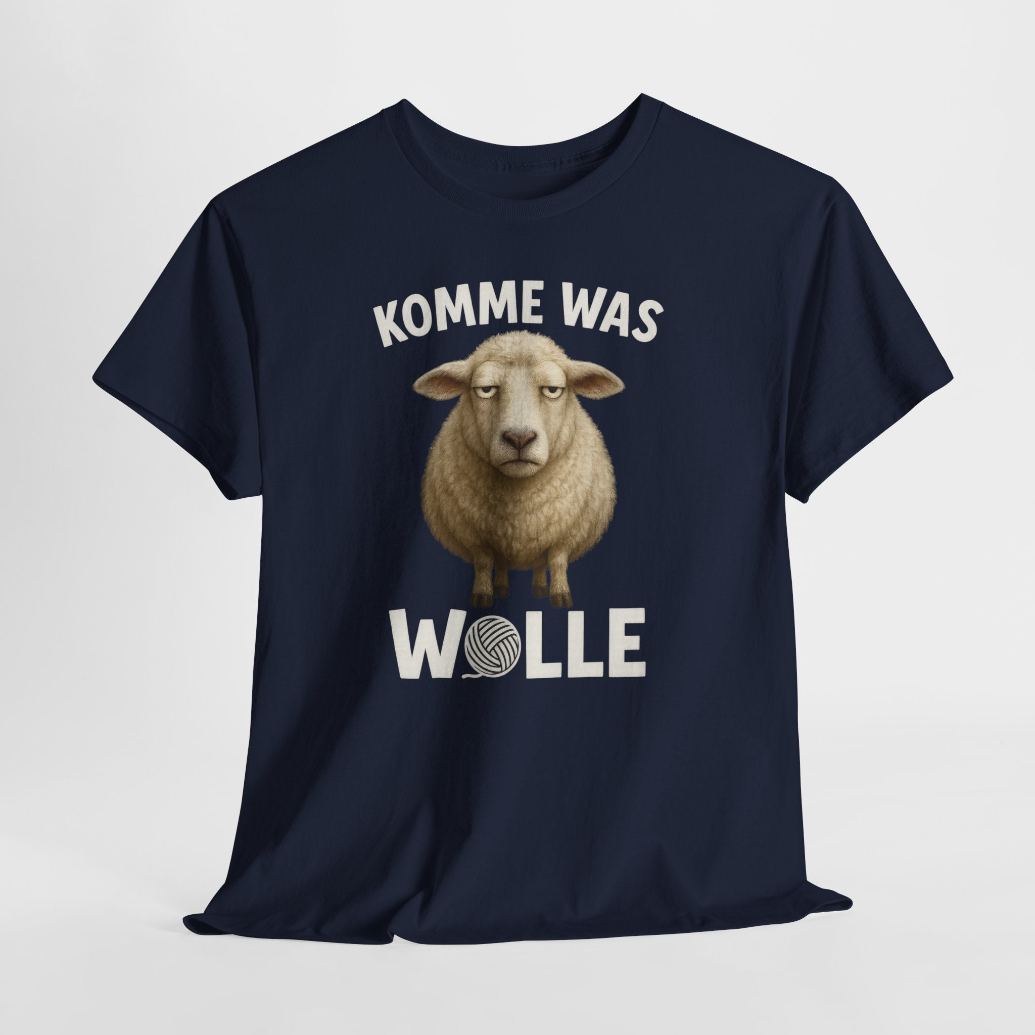 Schaf Schäfer Schafhirte Komme was Wolle Lustiges Witziges T-Shirt