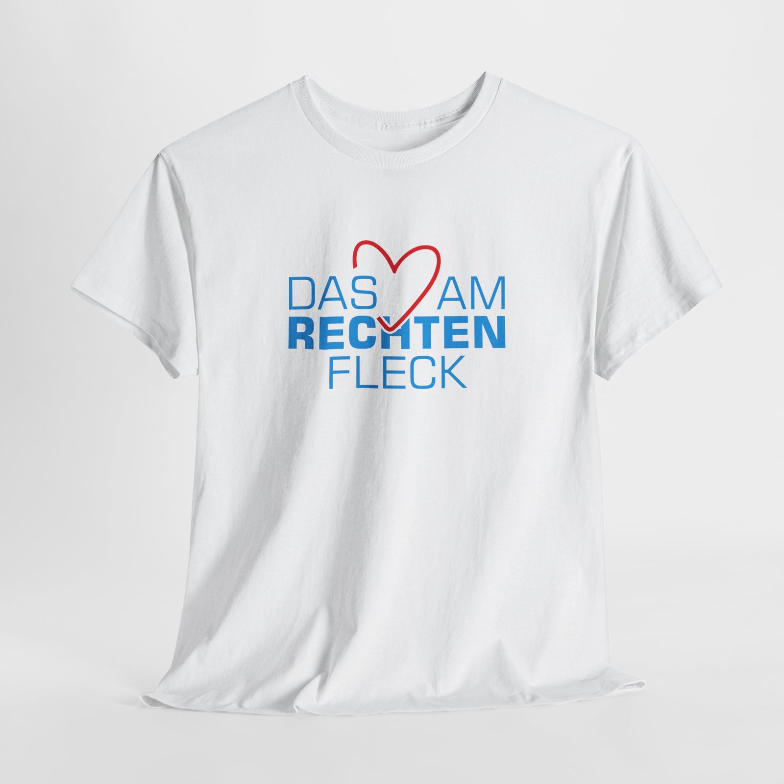Das Herz am rechten Fleck - Bundestagswahl 2025 T-Shirt - Wählen mit Herz