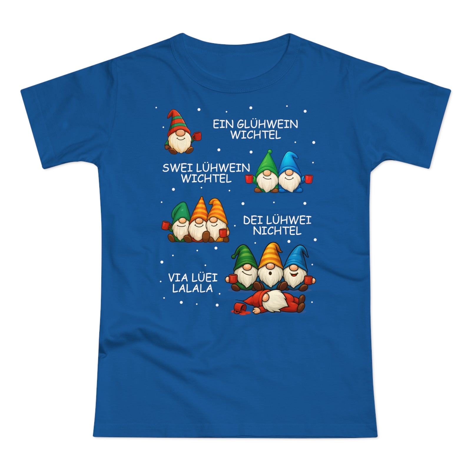 Lustige Glühwein Wichtel – Betrunkene Weihnachtsgnome Frauen Shirt