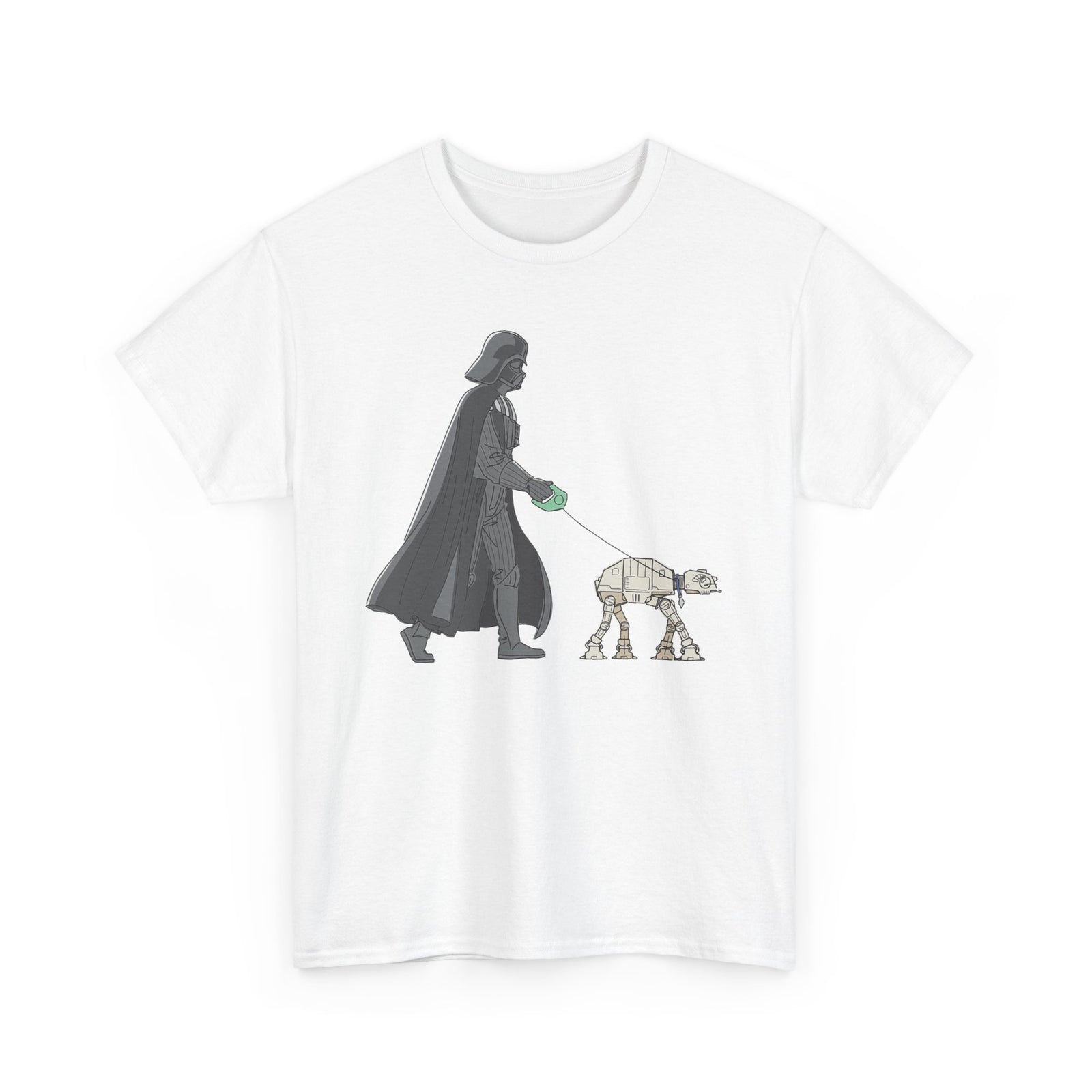 Darth Vader walks with dog at-at funny T-Shirt