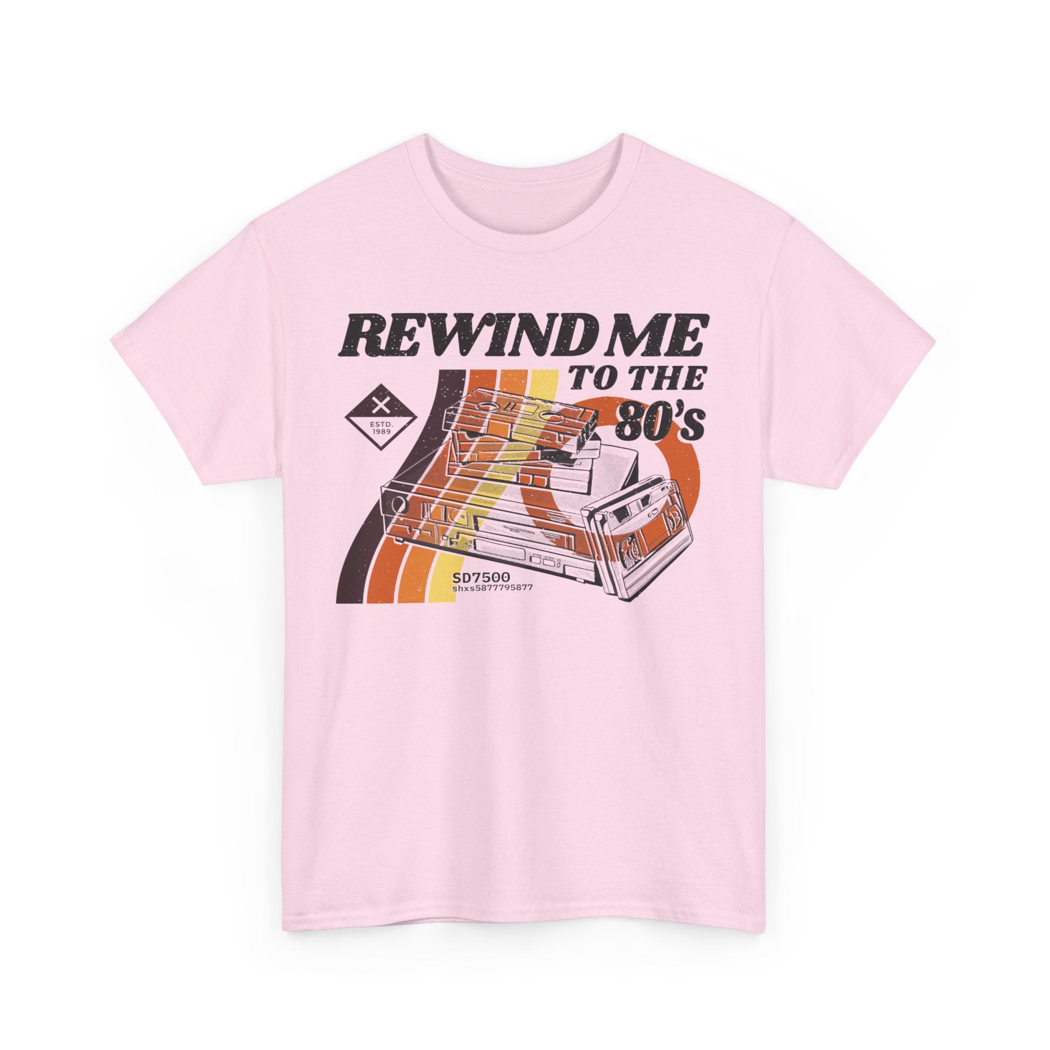 80er 90er Retro Style - Kassette - REWIND ME - Unisex Shirt