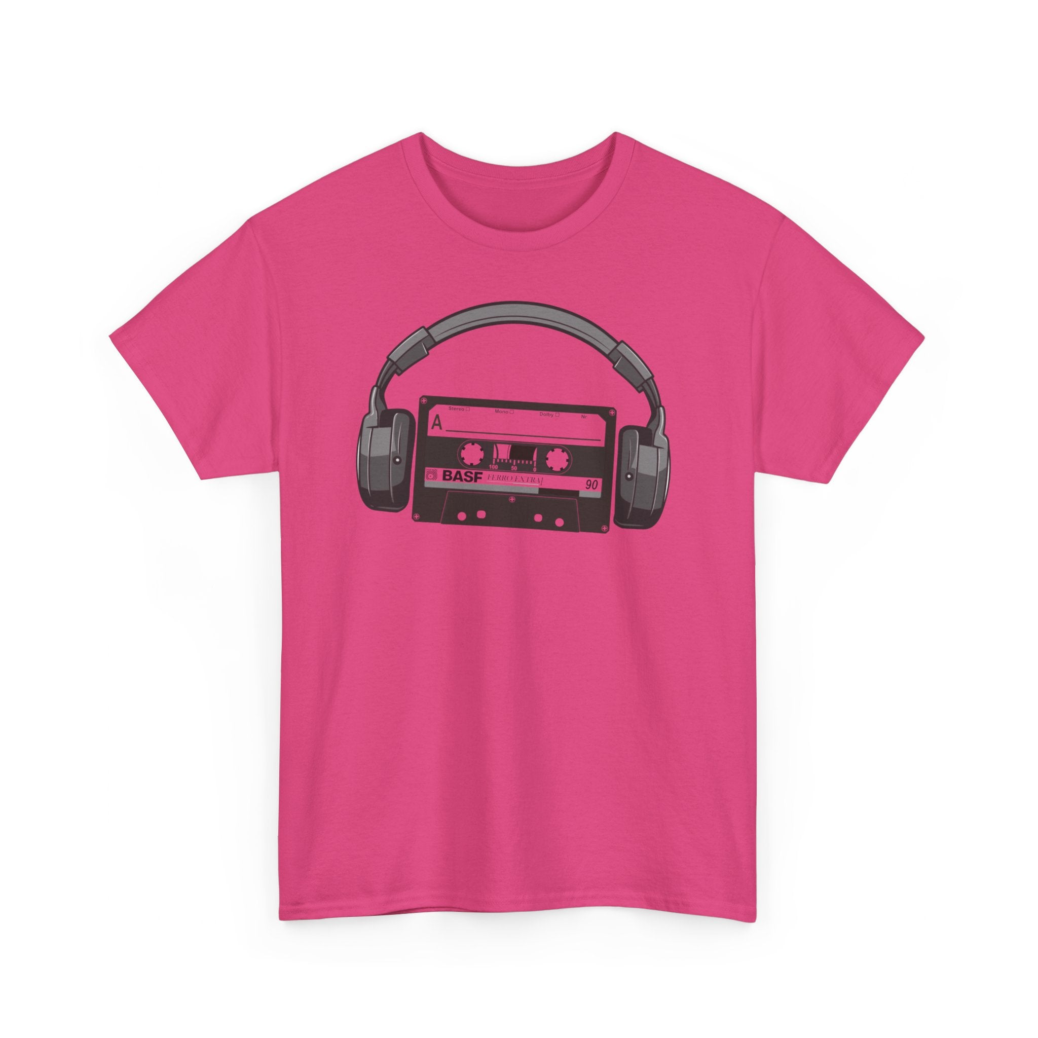 Retro Musik Kassette Kopfhörer 80s 90s Style T-Shirt