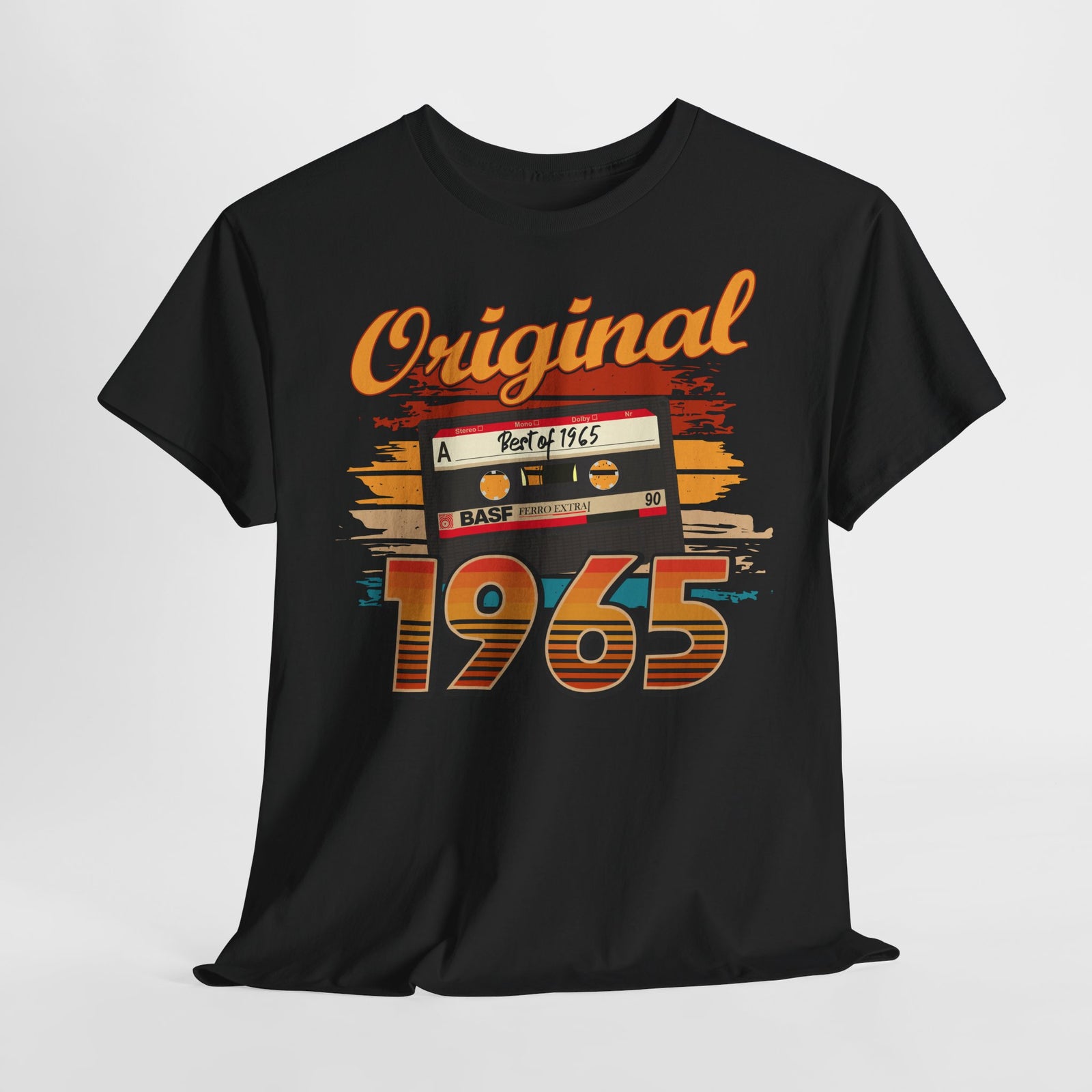 60. Geburtstag Best Of 1965 Original Limited Edition Retro Kassette Geschenk T-Shirt