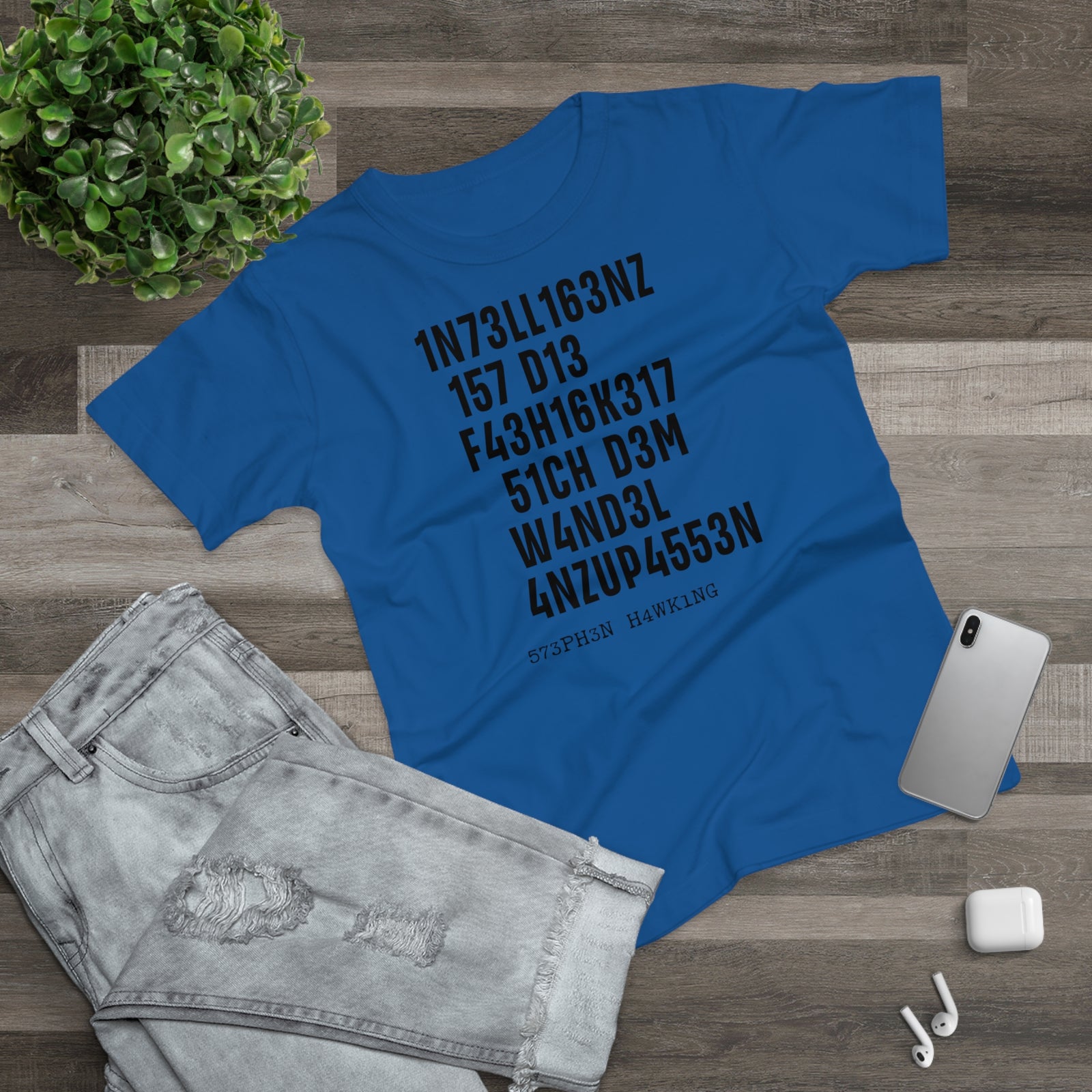 Intelligenz Hawking Zitat T-Shirt
