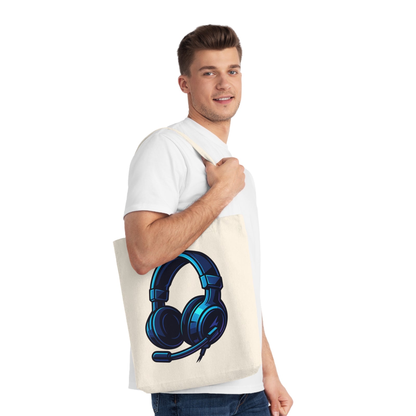 Gaming Headset Neon Glow – Futuristisches Gamer Tragetasche