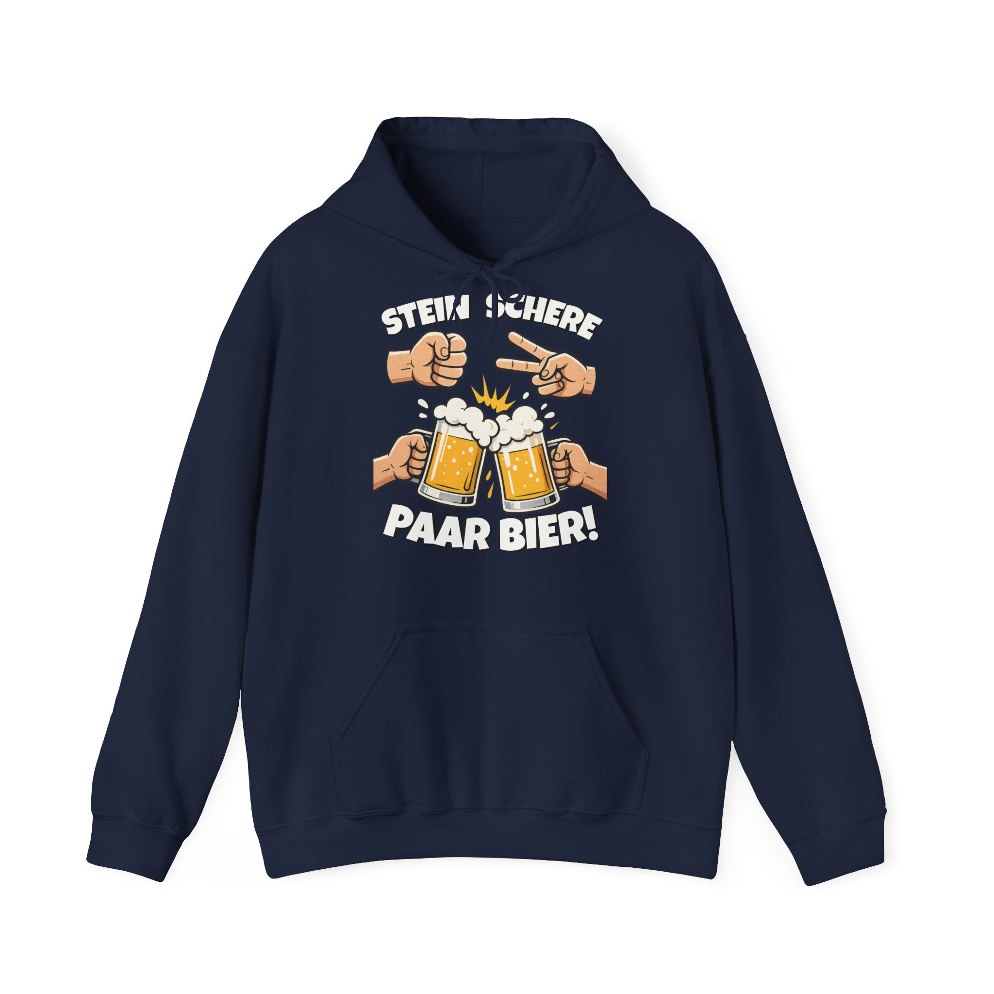 Lustig Schere Stein Paar Bier Hoodie