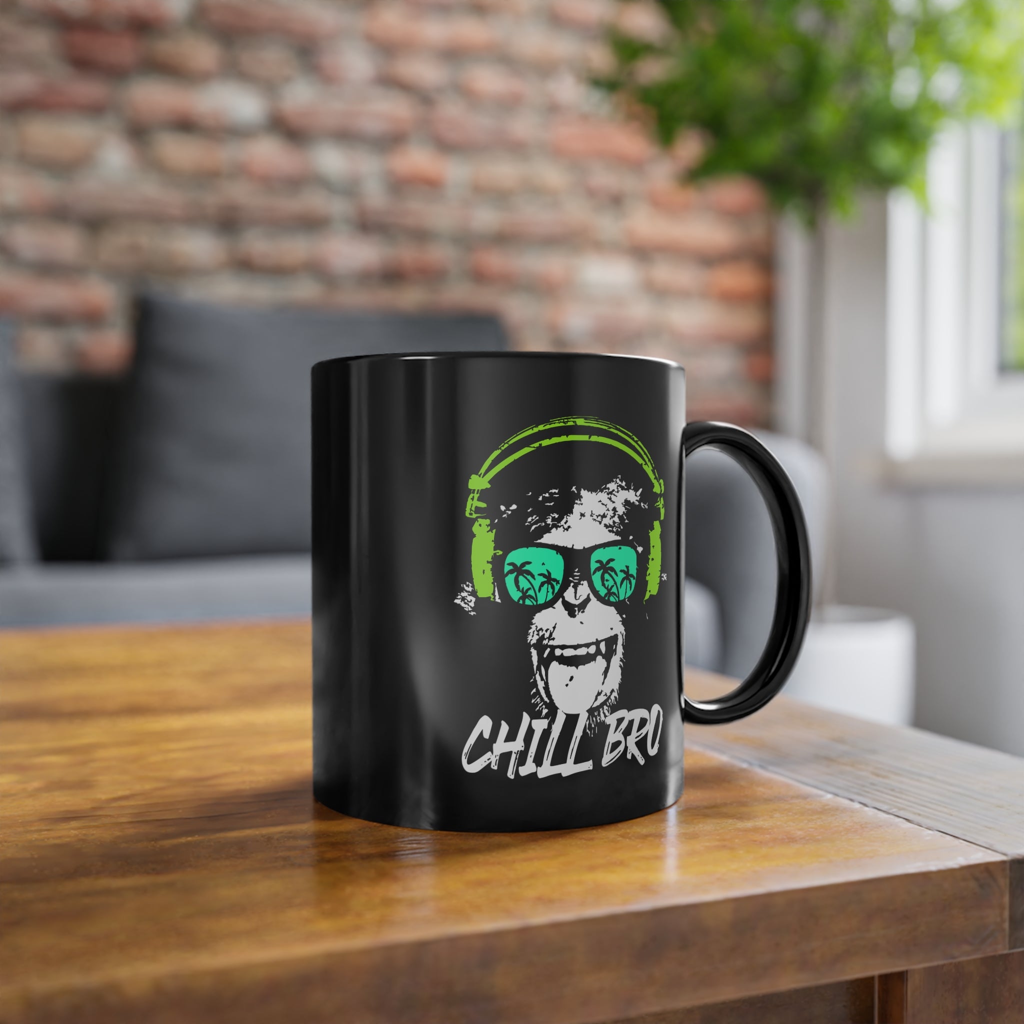 CHILL BRO - Cooler DJ Affe mit Sonnenbrille Geschenkidee Gamer Geschenk Kaffee Tasse