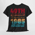 40. Geburtstag Vintage Retro Limited Edition Geboren 1985 Legend Was Born Geschenk T-Shirt