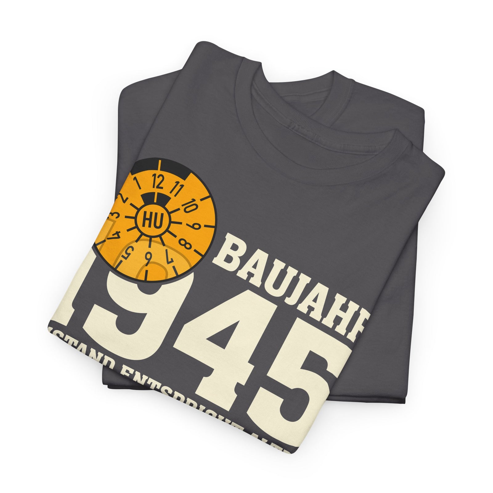 80. Geburtstag TÜV Plakette Baujahr 1945 Zustand entspricht Alter und Laufleistung Lustiges Geschenk T-Shirt