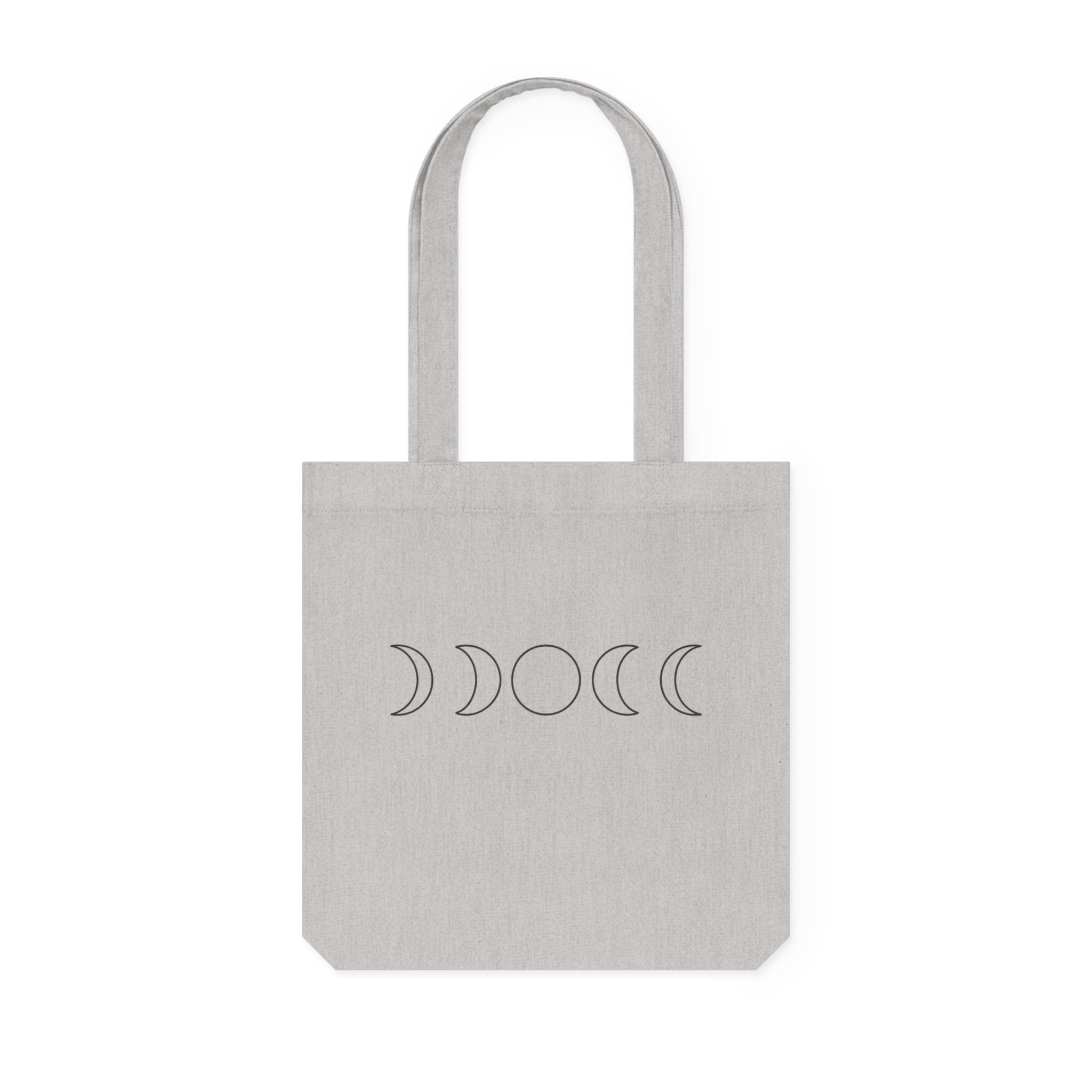 Mondphasen Tragetasche – Minimalistische Stofftasche im Boho Celestial Design