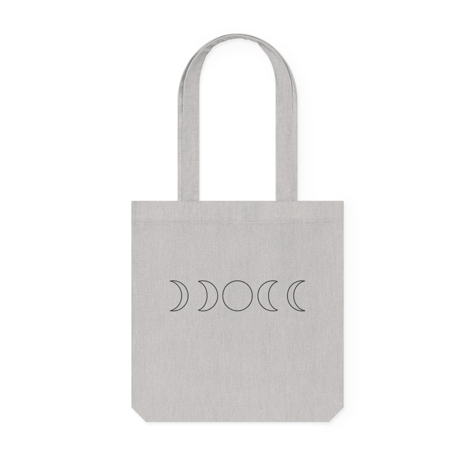 Mondphasen Tragetasche – Minimalistische Stofftasche im Boho Celestial Design