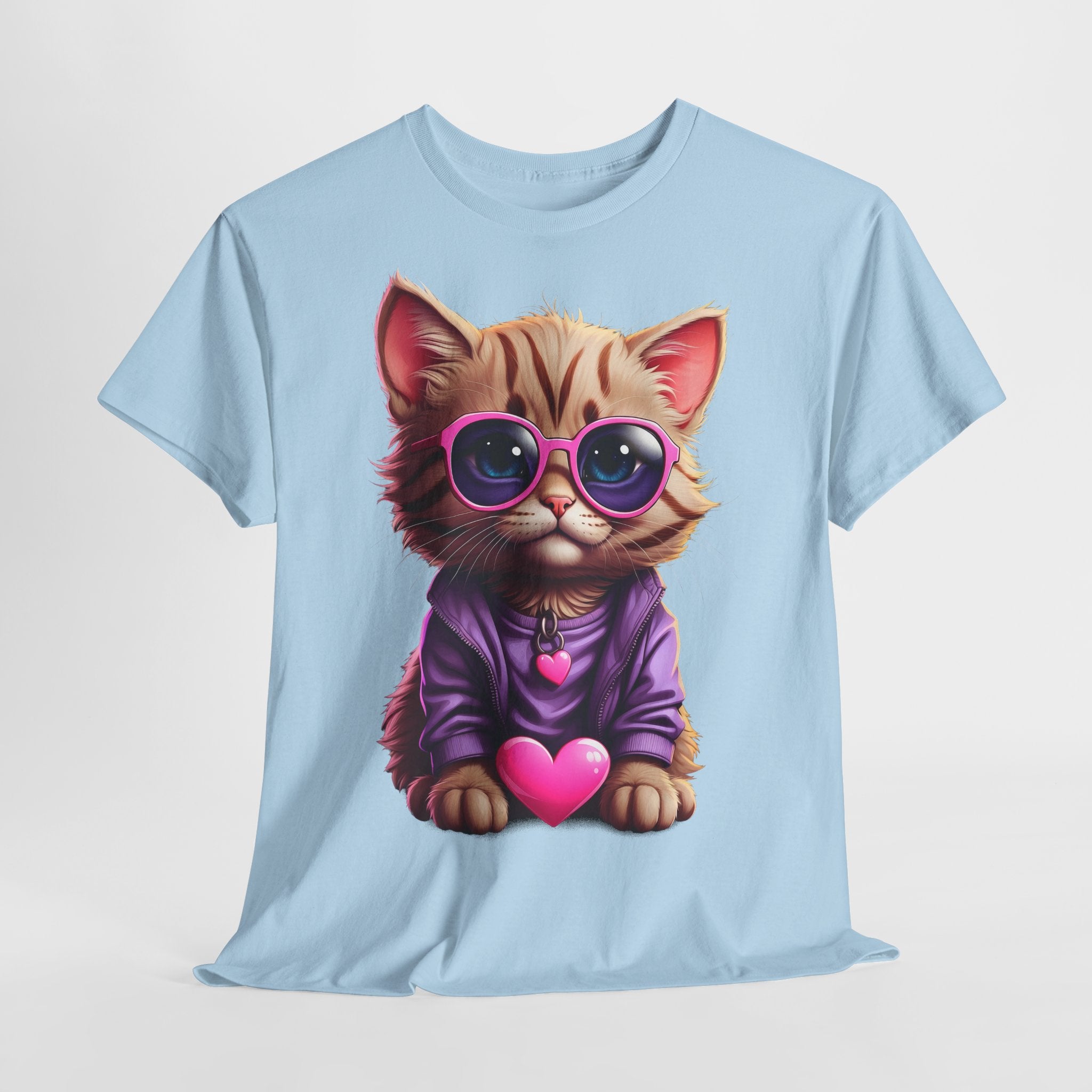 Süße Katze - Sweet Kitty - Witziges Kätzchen mit Herz - Unisex Shirt