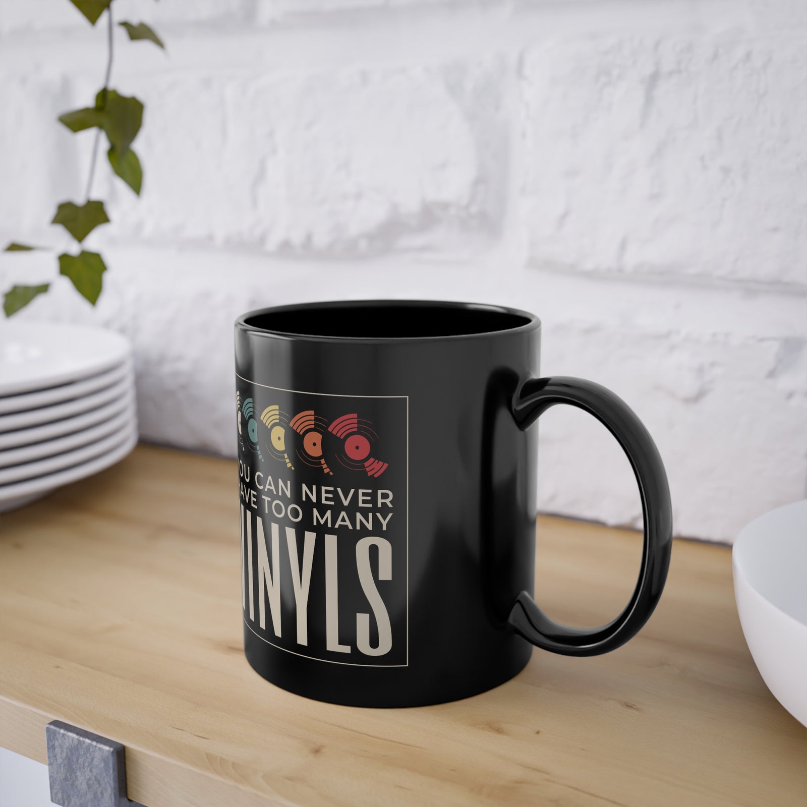 Schallplatten Fan - Retro Vinyl - Lustige Kaffee Tasse