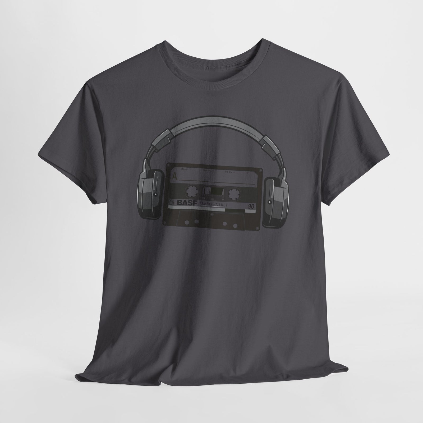 Retro Musik Kassette Kopfhörer 80s 90s Style T-Shirt