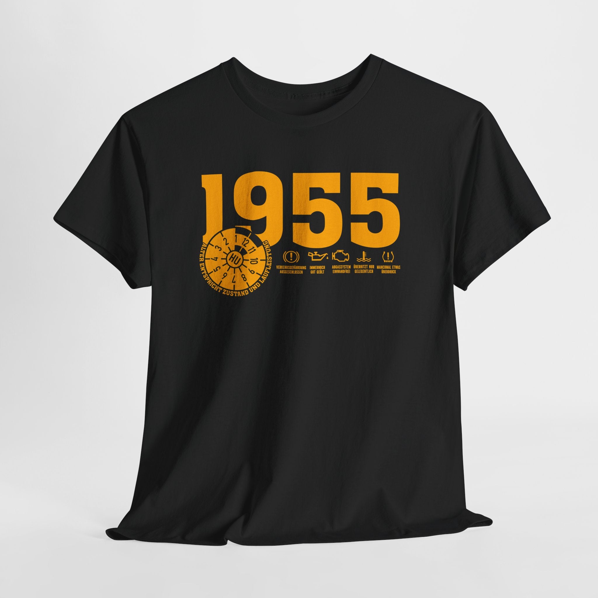 70 Geburtstag Jahrgangs-Shirt 1955 – TÜV Stempel Design - Entspricht Zustand und Laufleistung