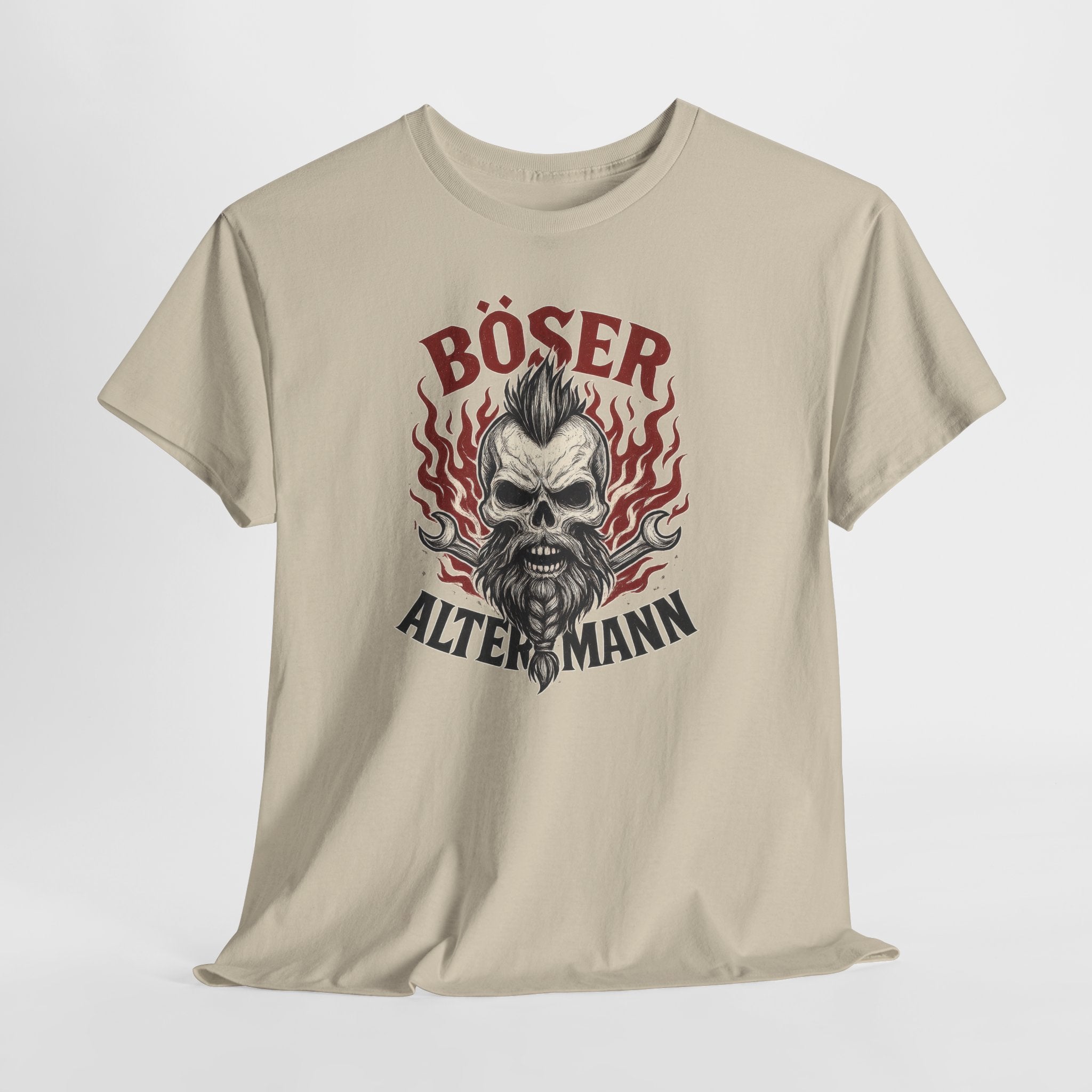 Mechaniker Wikinger Totenkopf Böser Alter Mann - Männer T-Shirt