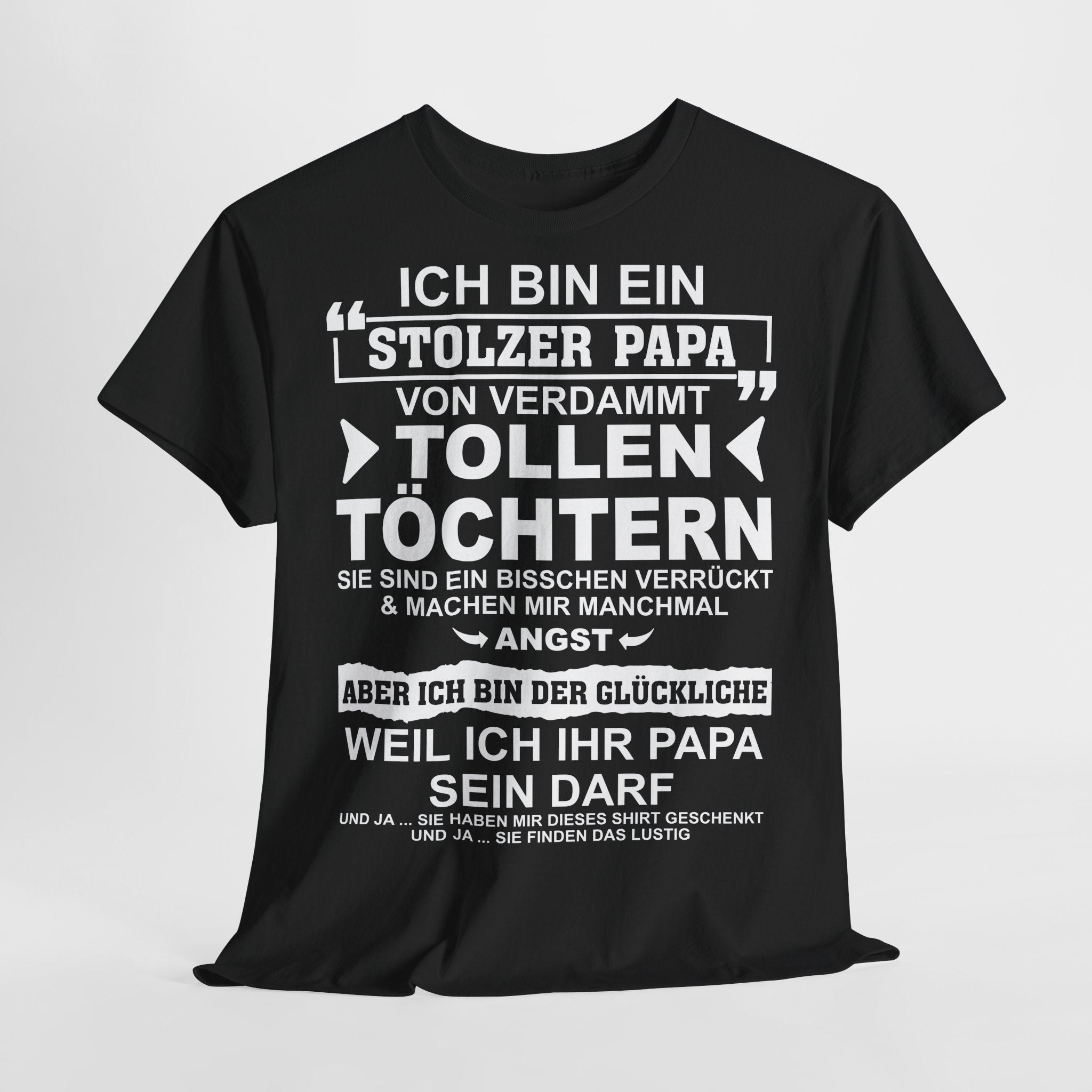 Stolzer Papa von verrückten Töchtern – Lustiges Vatertags-Shirt