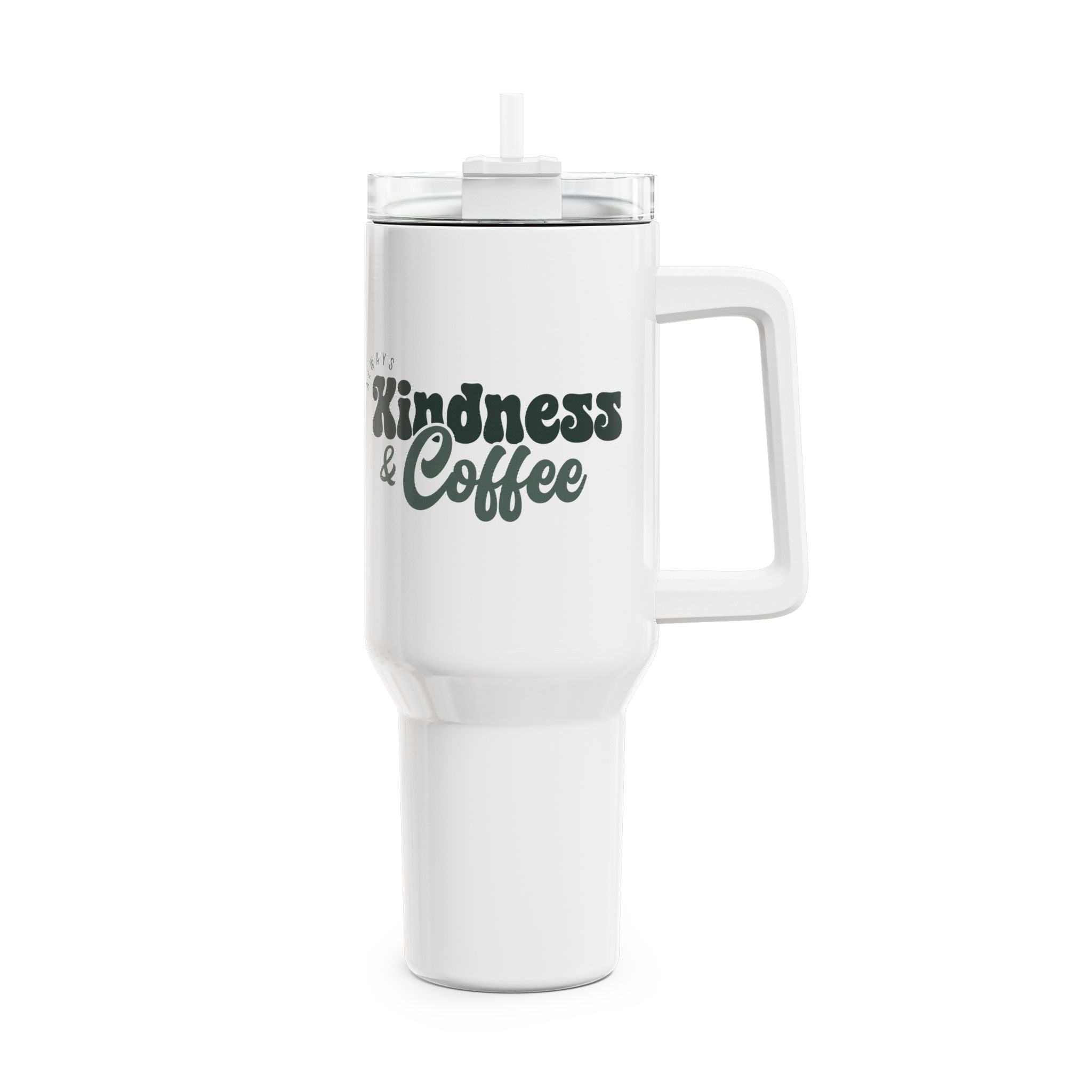 Immer Nett und Kaffee - 70s Style - Cooles Statement - Thermobecher 1,18 Liter