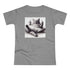 Funny Lazy Cat with Middle Finger - Women's T-Shirt