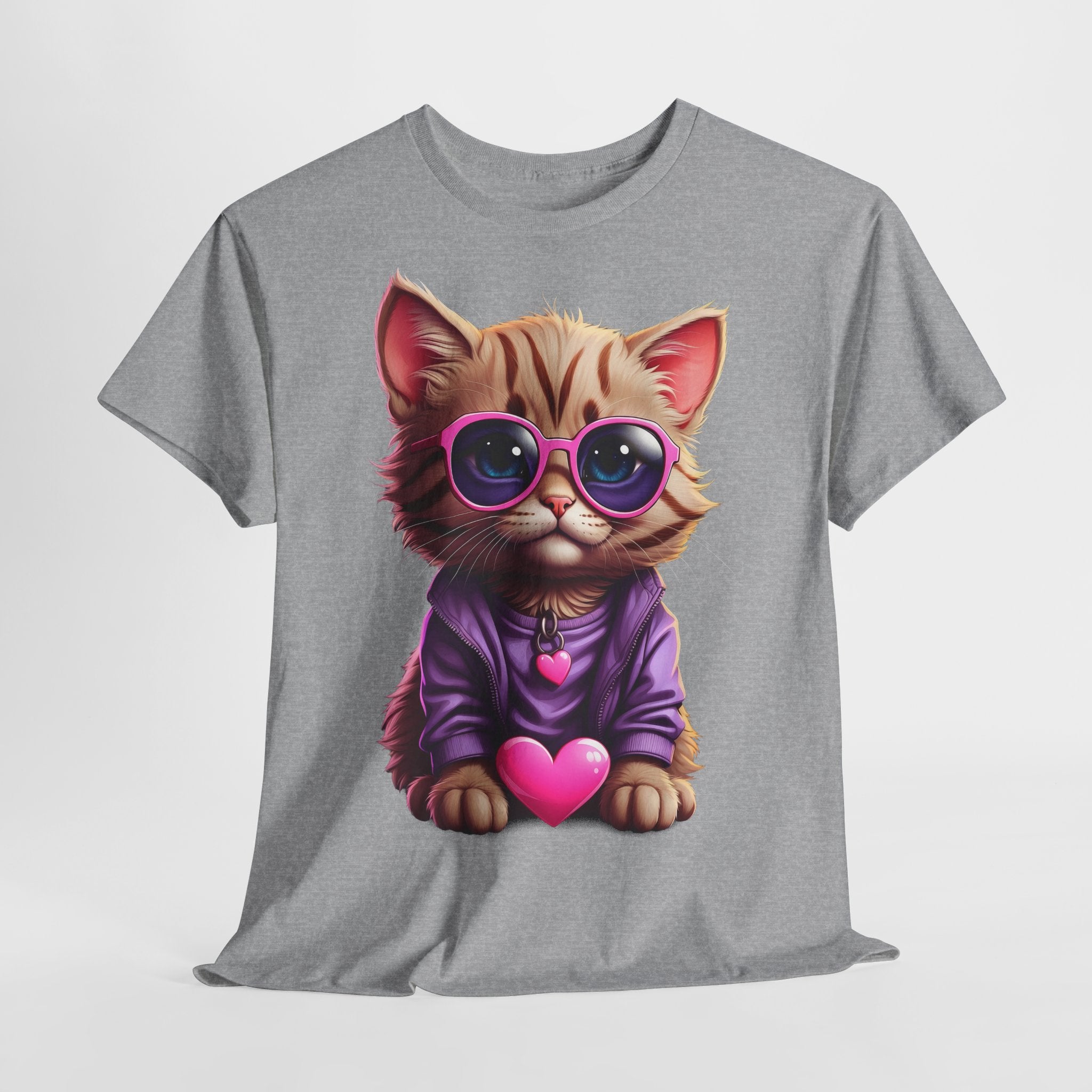 Süße Katze - Sweet Kitty - Witziges Kätzchen mit Herz - Unisex Shirt