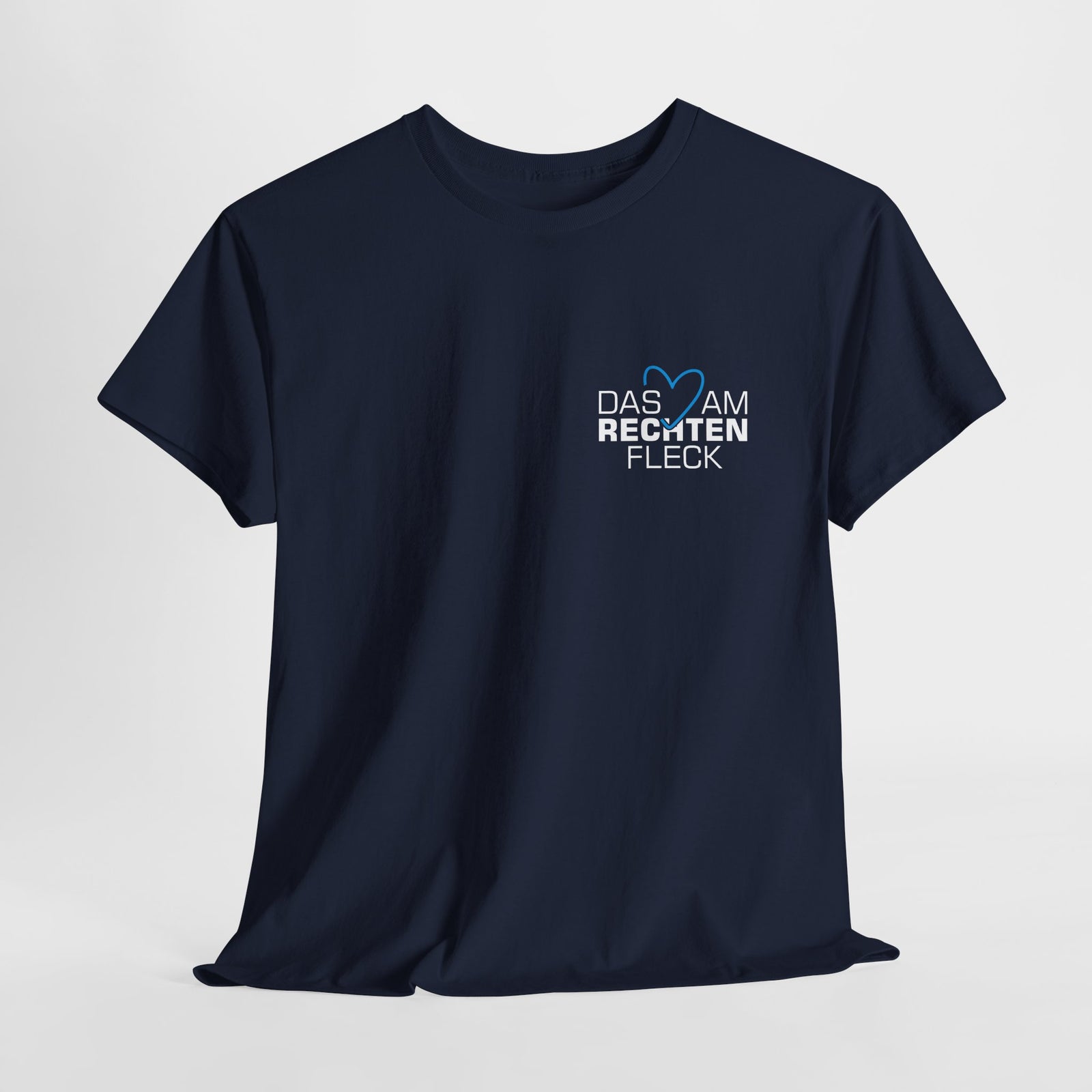 Das Herz am rechten Fleck - Bundestagswahl 2025 T-Shirt - Wählen mit Herz