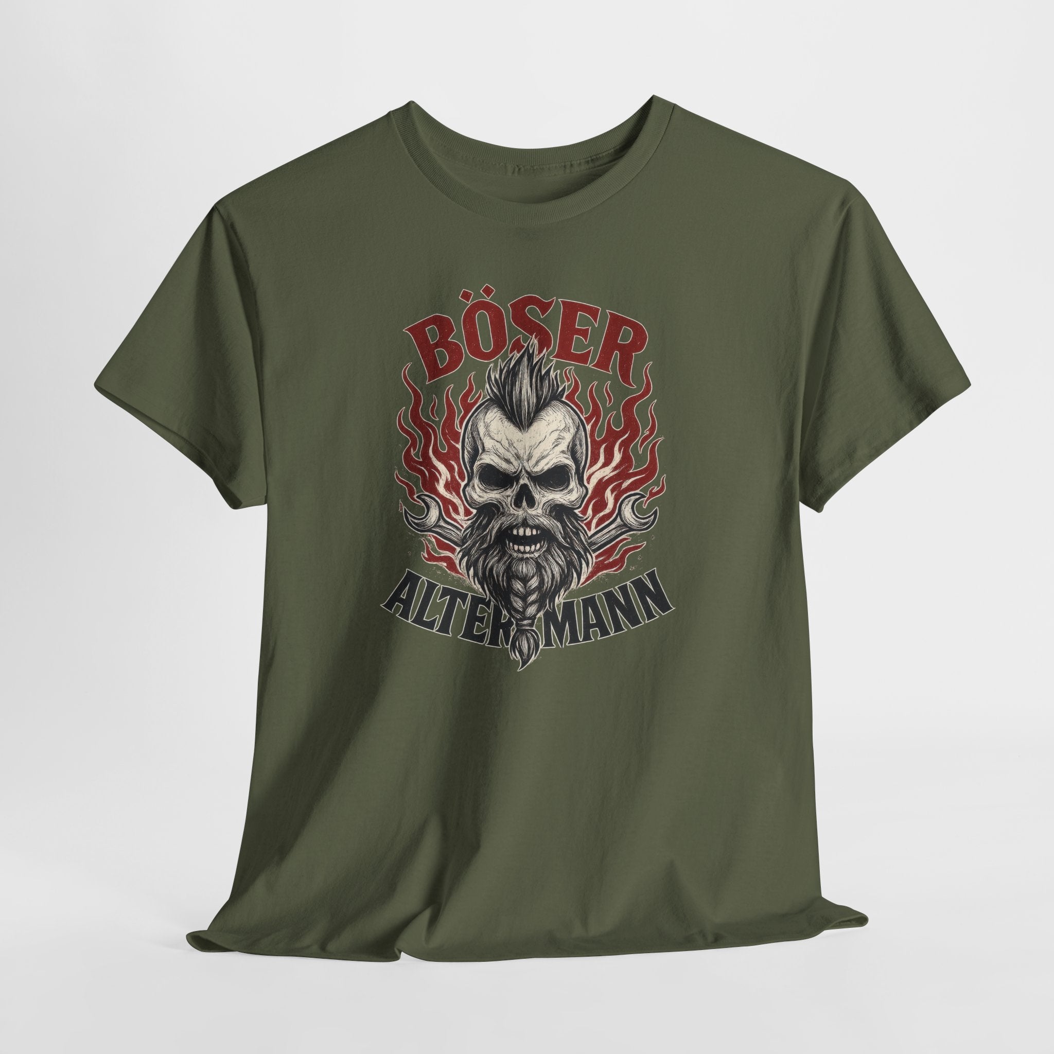 Mechaniker Wikinger Totenkopf Böser Alter Mann - Männer T-Shirt