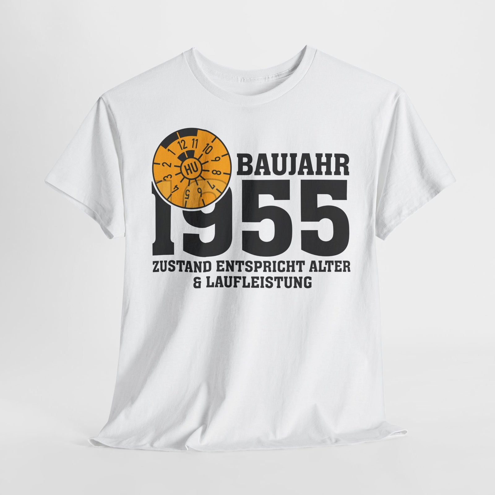 70. Geburtstag TÜV Plakette Baujahr 1955 Zustand entspricht Alter und Laufleistung Lustiges Geschenk T-Shirt