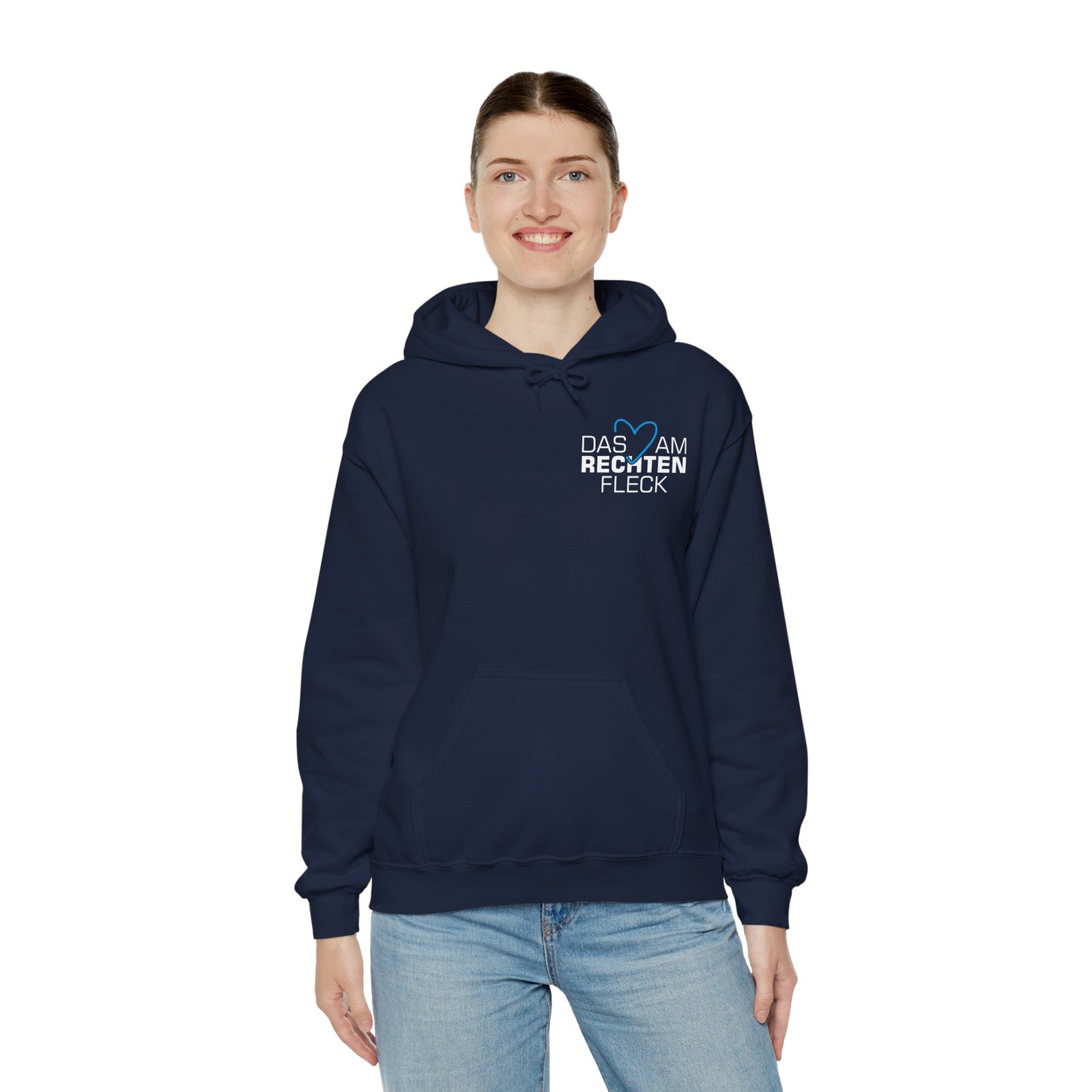 Das Herz am rechten Fleck - Bundestagswahl 2025 Hoodie
