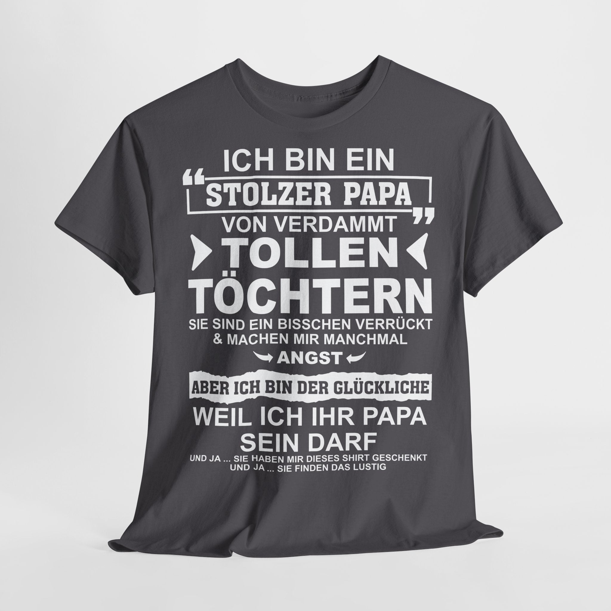 Stolzer Papa von verrückten Töchtern – Lustiges Vatertags-Shirt