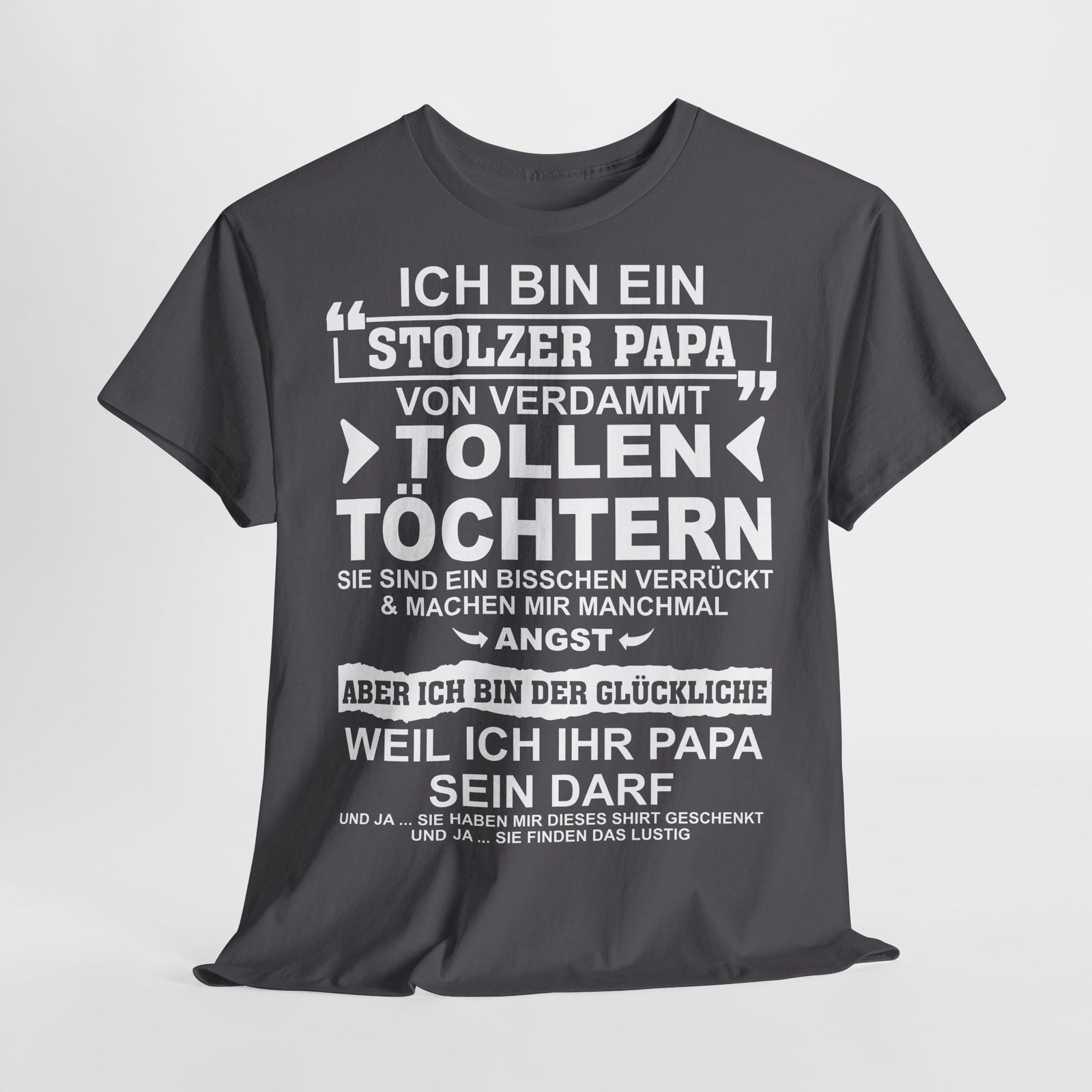 Stolzer Papa von verrückten Töchtern – Lustiges Vatertags-Shirt