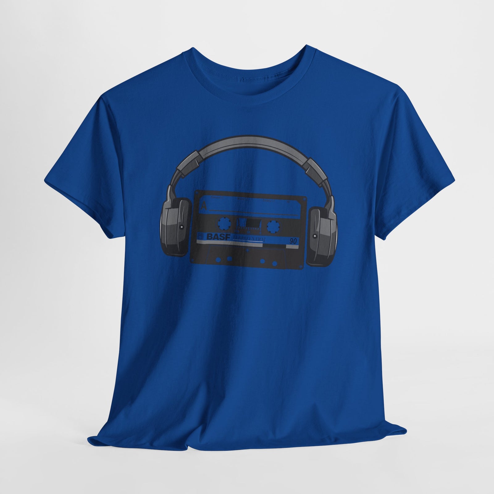 Retro Musik Kassette Kopfhörer 80s 90s Style T-Shirt