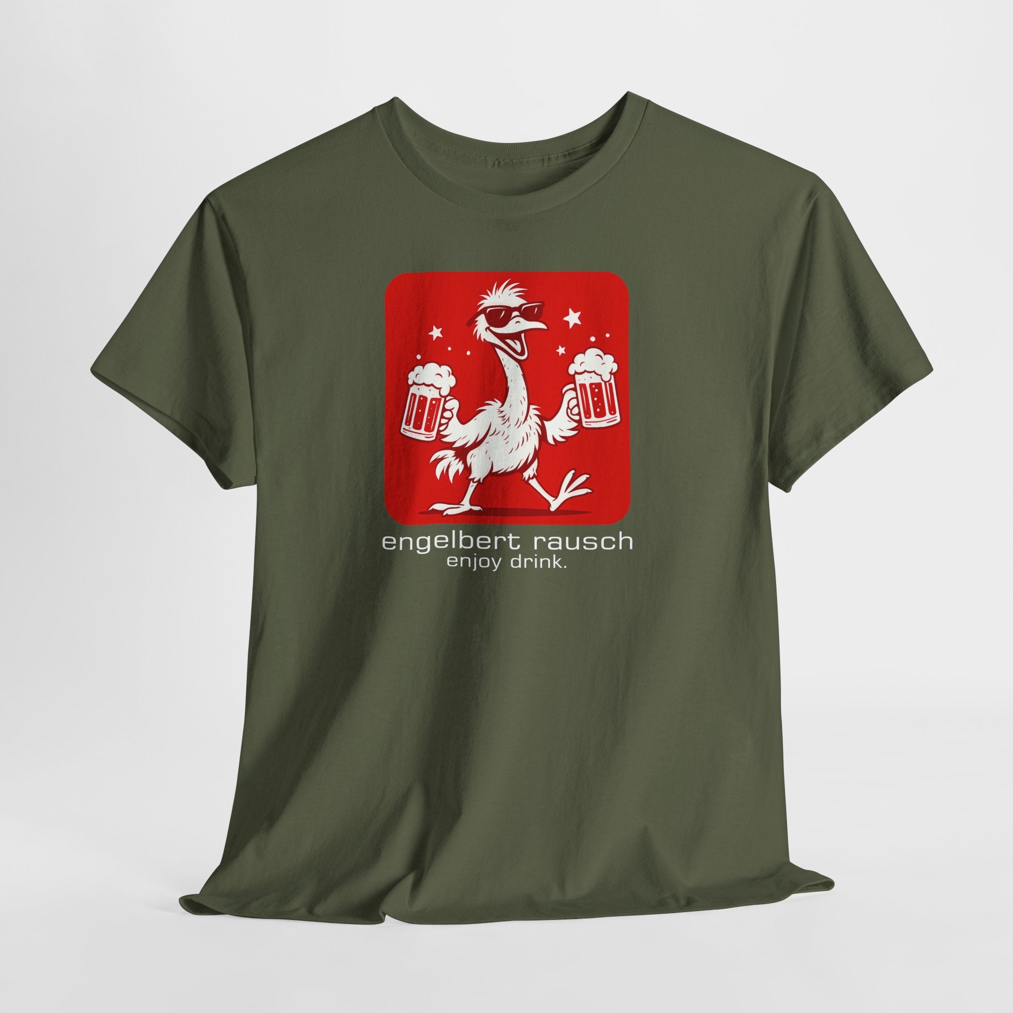 Engelbert Rausch Witziges Parodie Shirt – Lustiges Bier T-Shirt für Männer