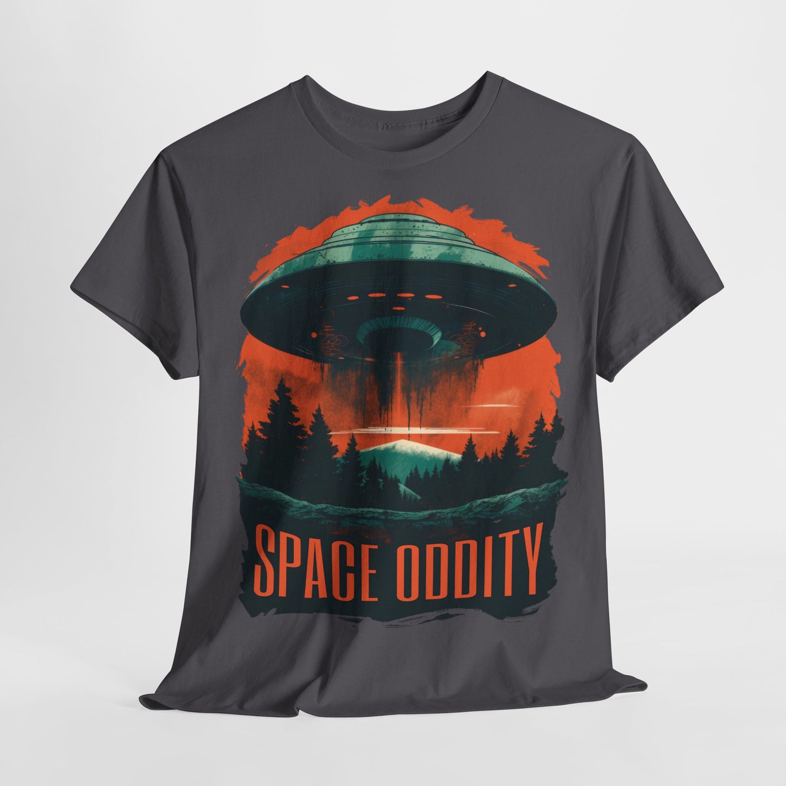 Alien Fliegende Untertasse  - Space Oddity - Lustiges T-Shirt