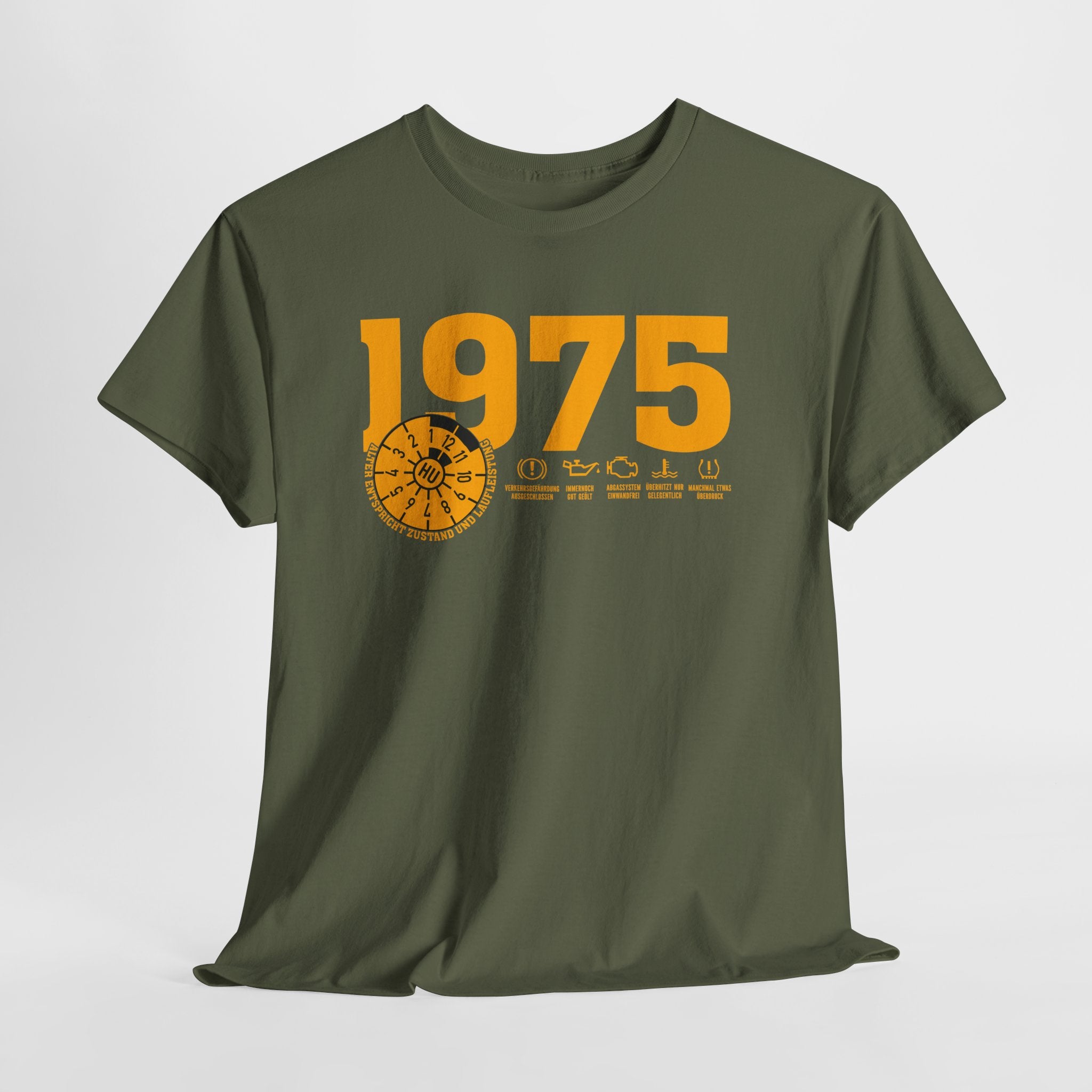 50 Geburtstag Jahrgangs-Shirt 1975 – TÜV Stempel Design - Entspricht Zustand und Laufleistung
