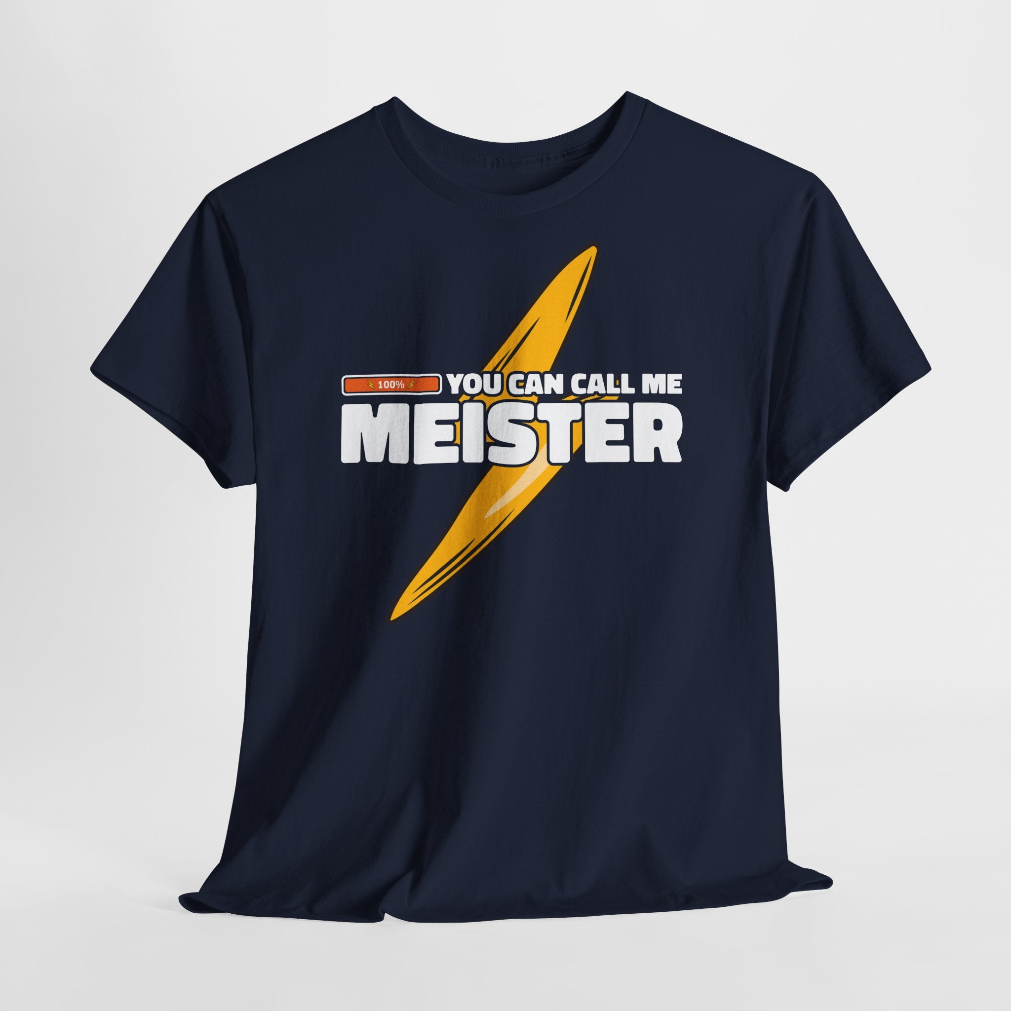 Elektriker T-Shirt - Call me Meister - Elektriker Meister bestanden - Lustiges Geschenk Shirt