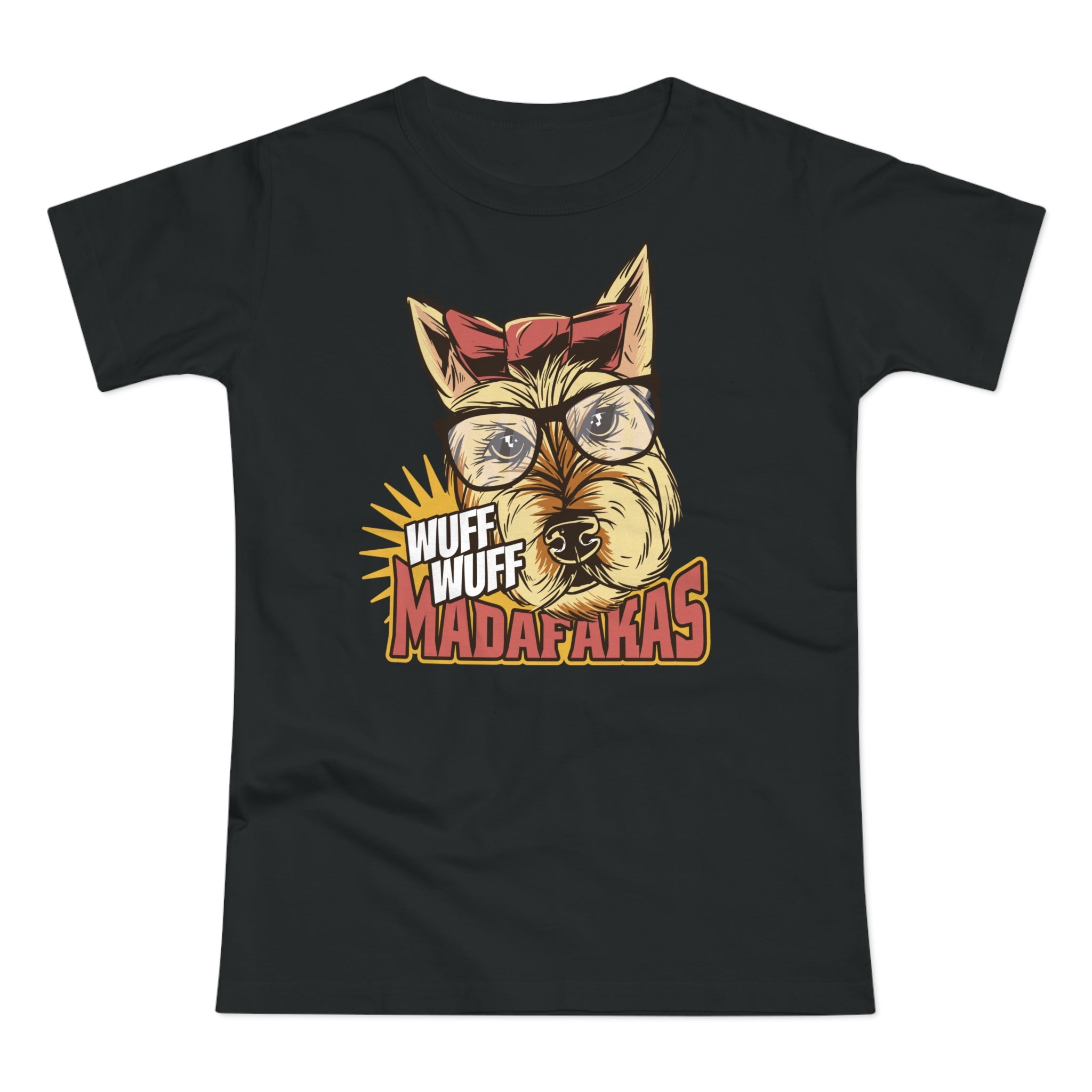 Dog Shirt Wuff Wuff Madafakas Funny Dog Ladies T-Shirt